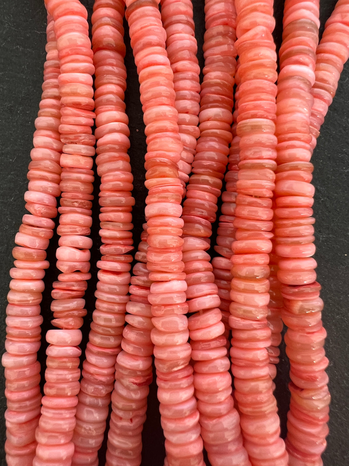 Heishi coquillage Corail