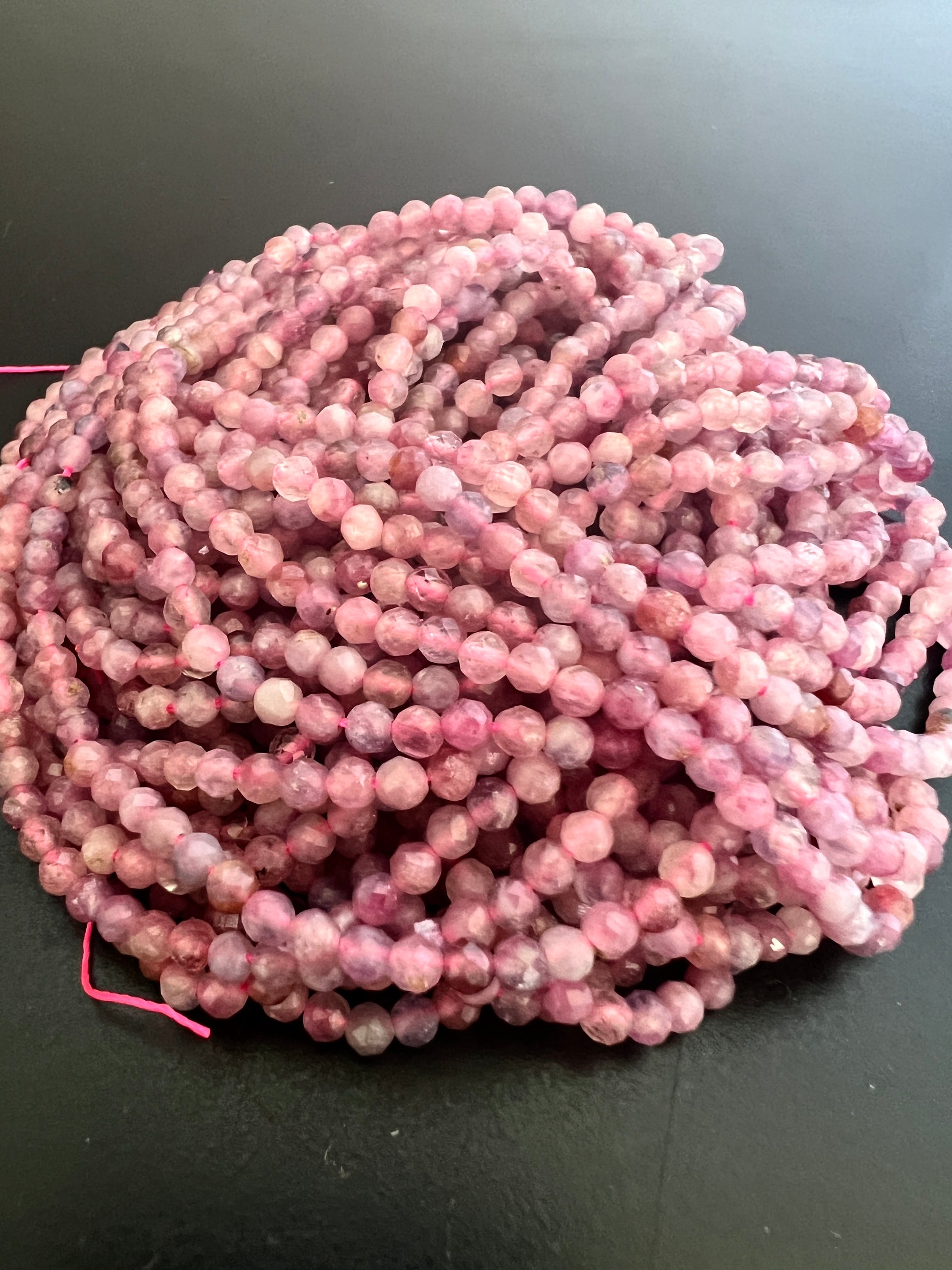 Tourmaline Rose Facettée 3mm