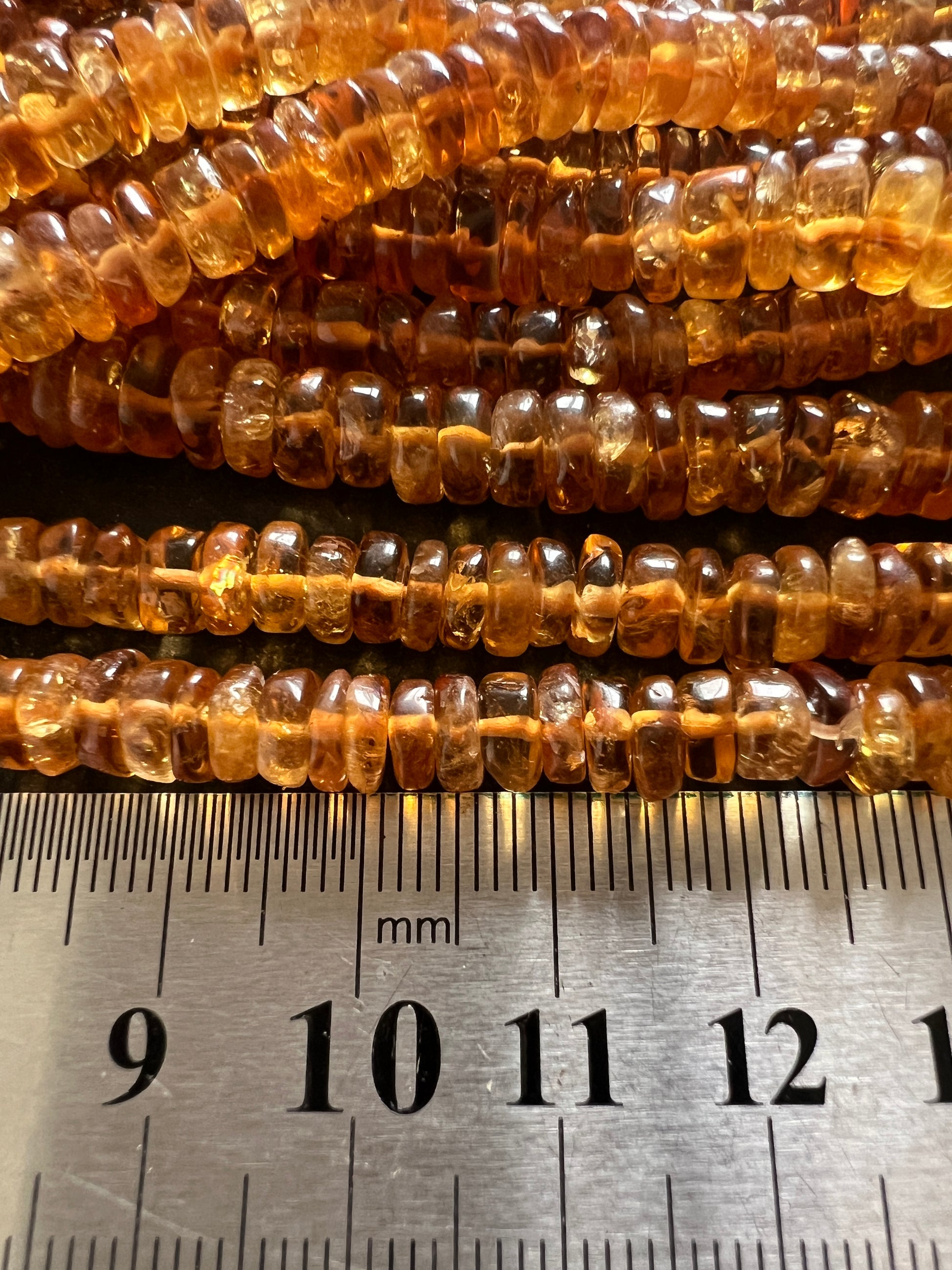 Heishi Citrine Ambrée Naturelle