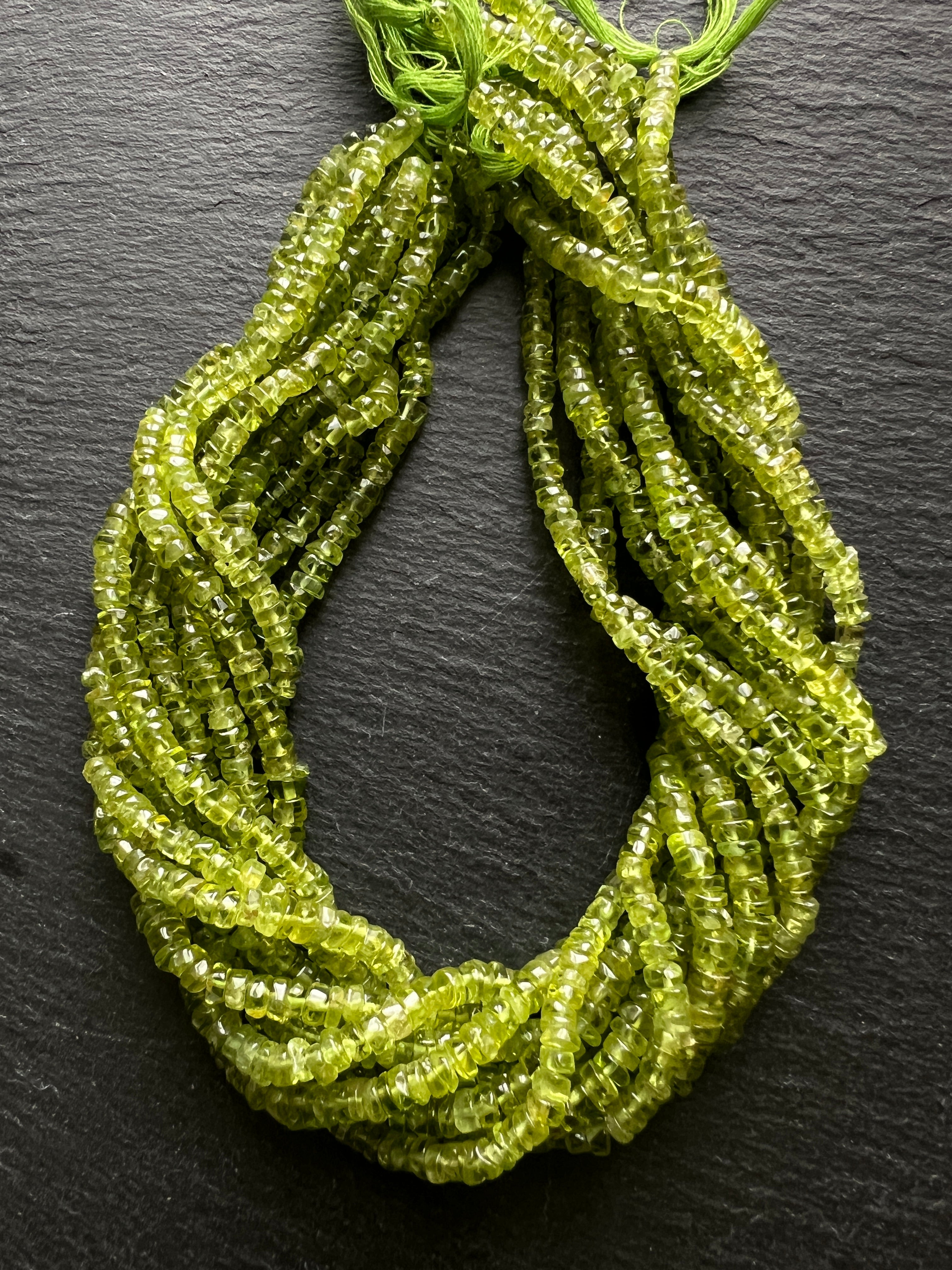 Heishi Péridot 5mm