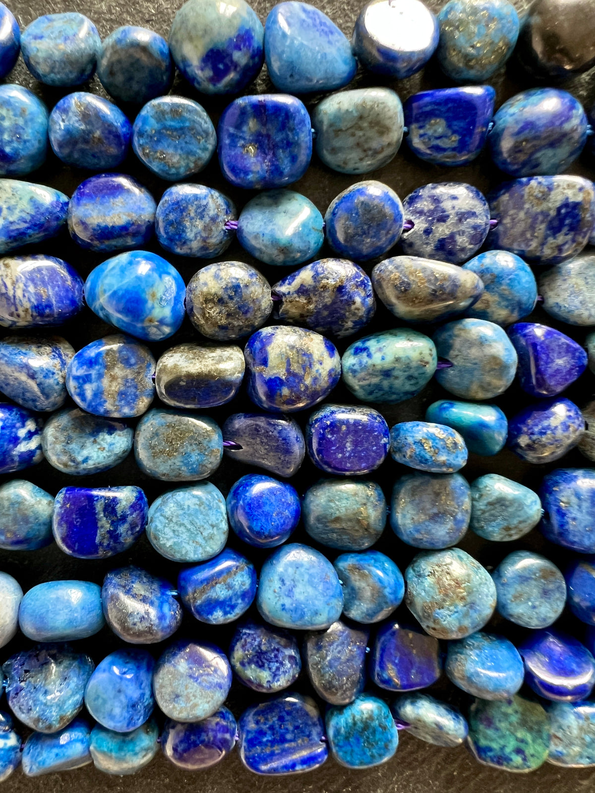 Fil de Pépites Lapis Lazuli 7-9mm