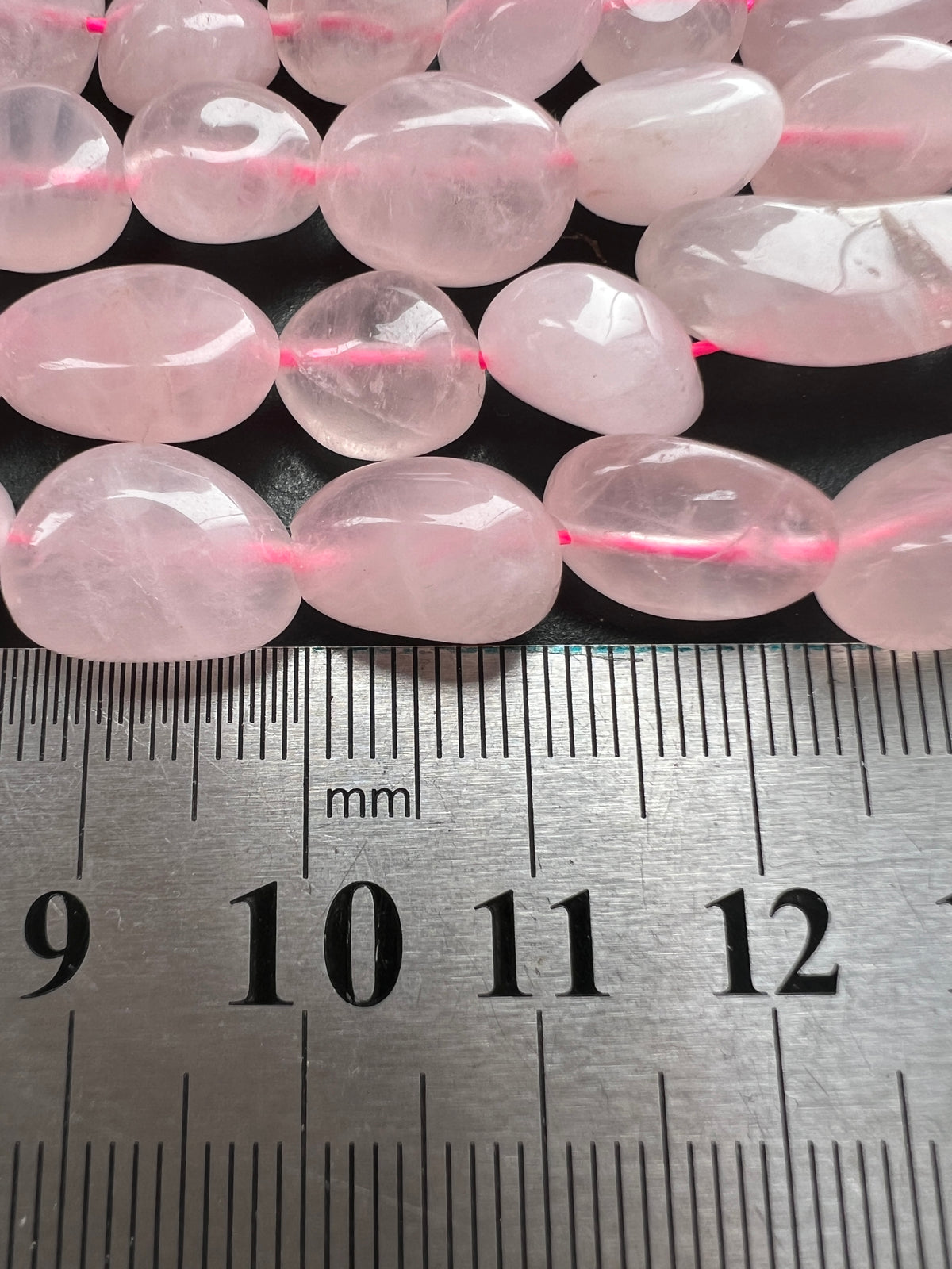 Fil de Pépites en Quartz Rose