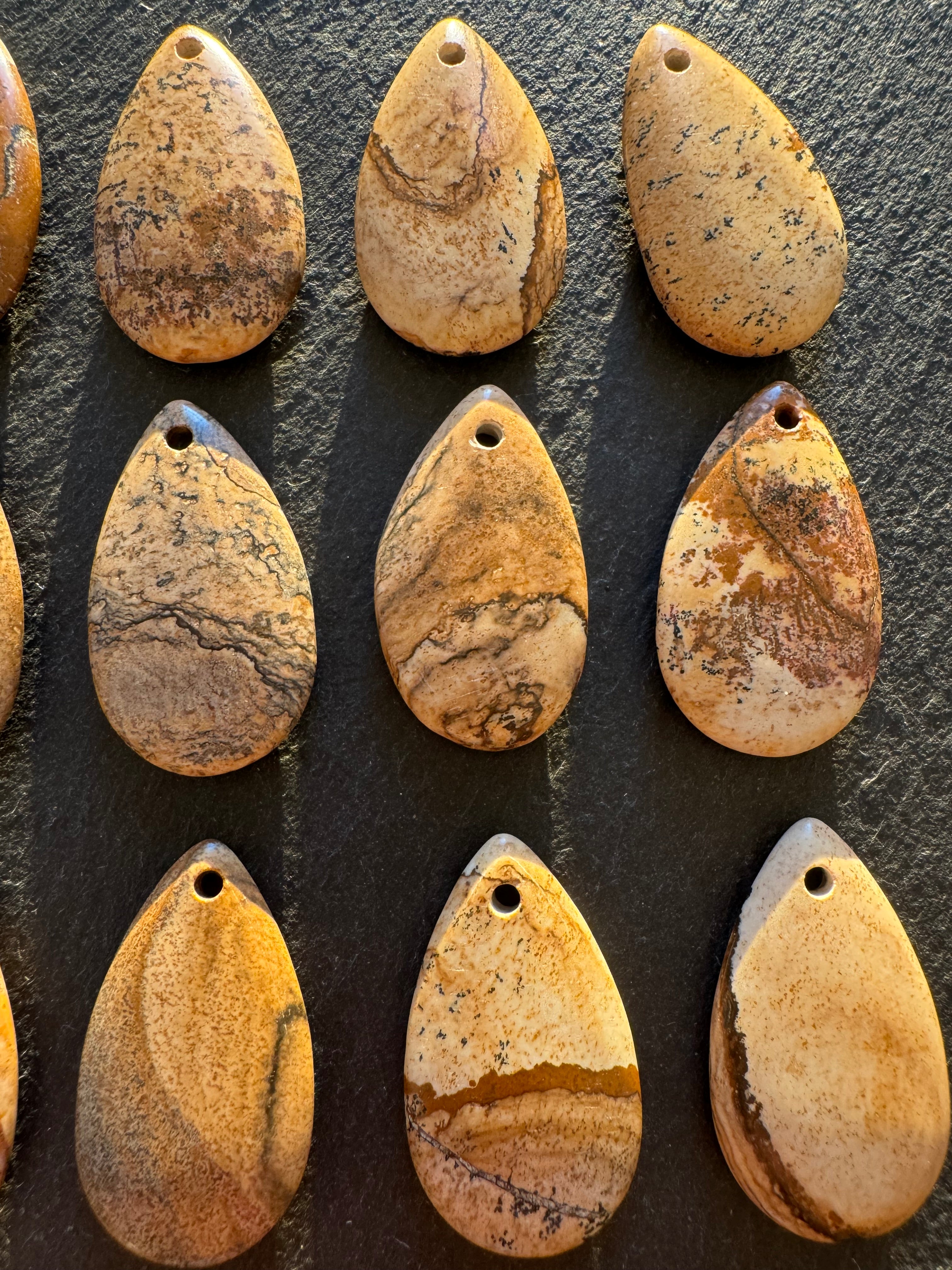 Pendentif en Jaspe Paysage Naturel