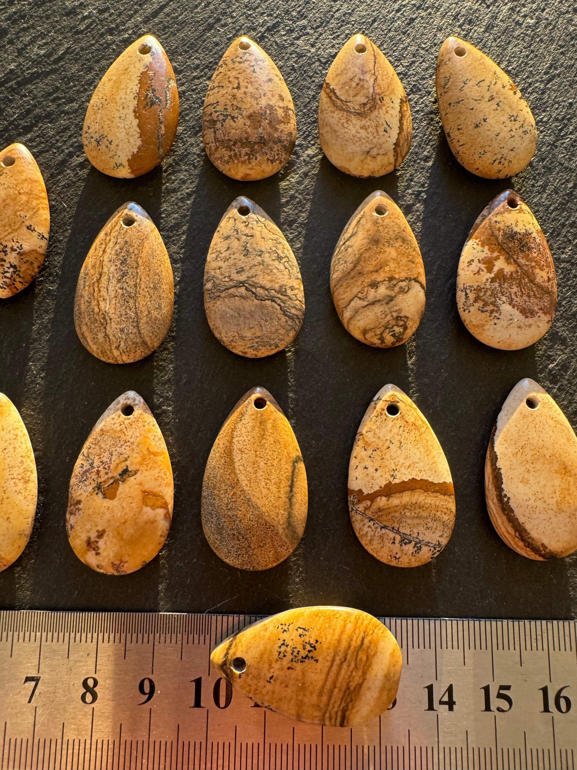 Pendentif en Jaspe Paysage Naturel