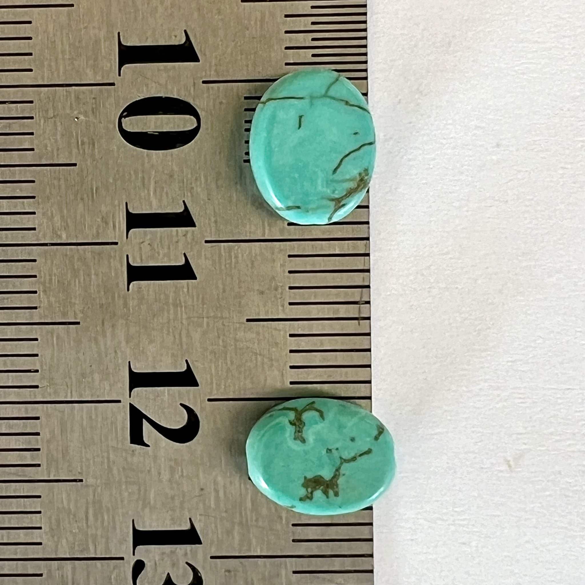 Howlite Turquoise Ovale 9x7mm