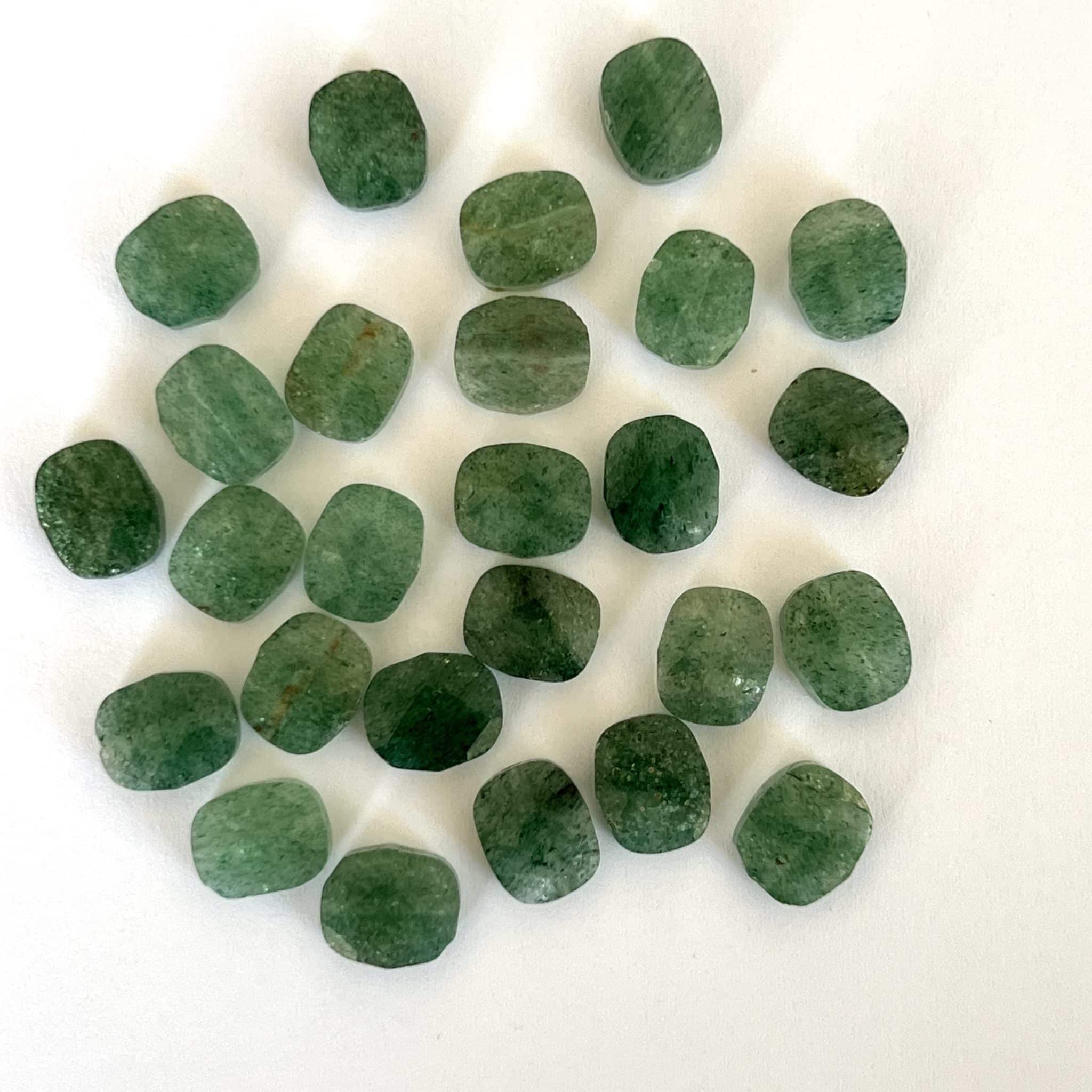 Quartz Fraise Vert Foncé Ovale 10x8mm
