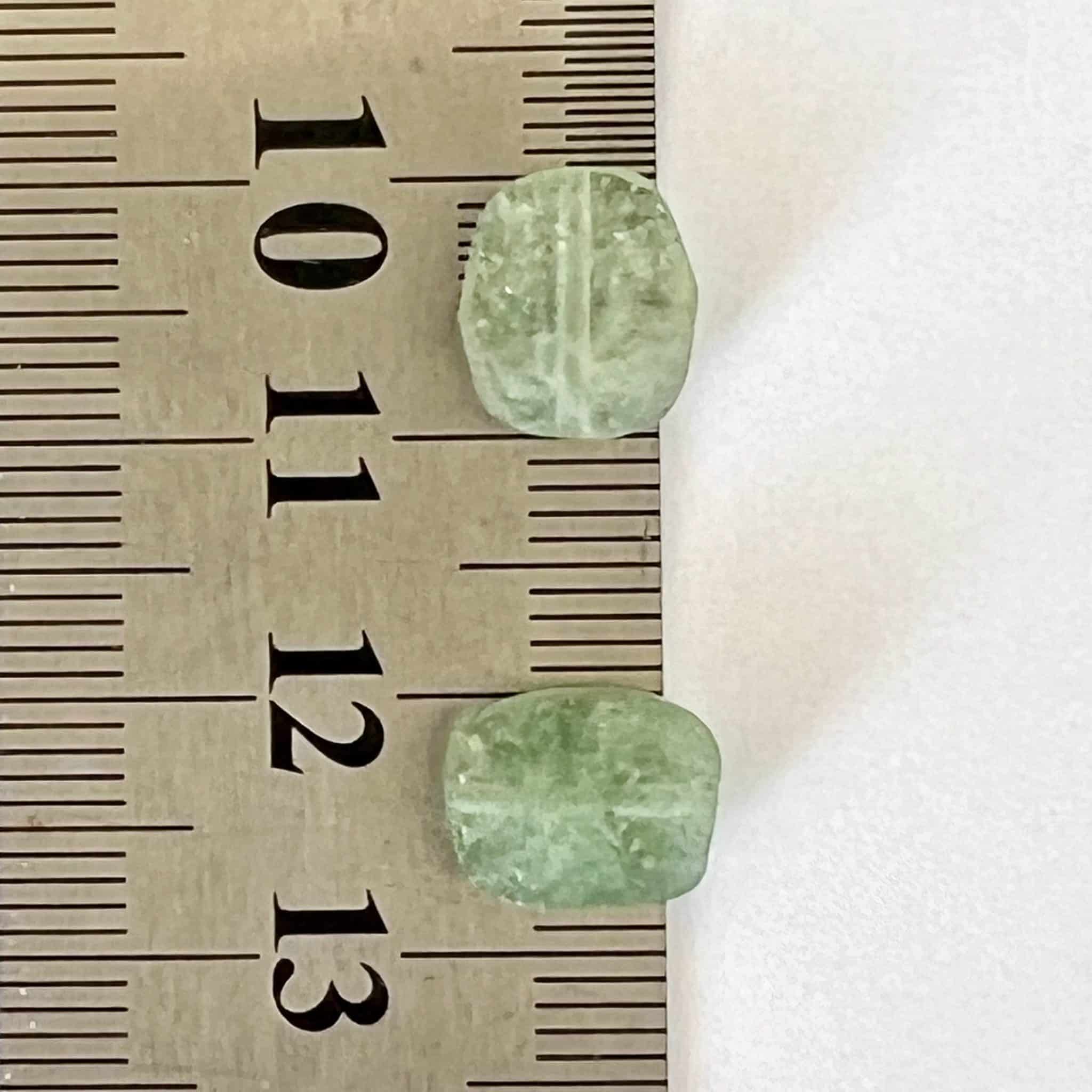 Quartz Fraise Vert Clair Ovale 10x8mm