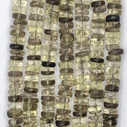 Heishi Quartz-Fumé et Quartz-Citron 5-6mm