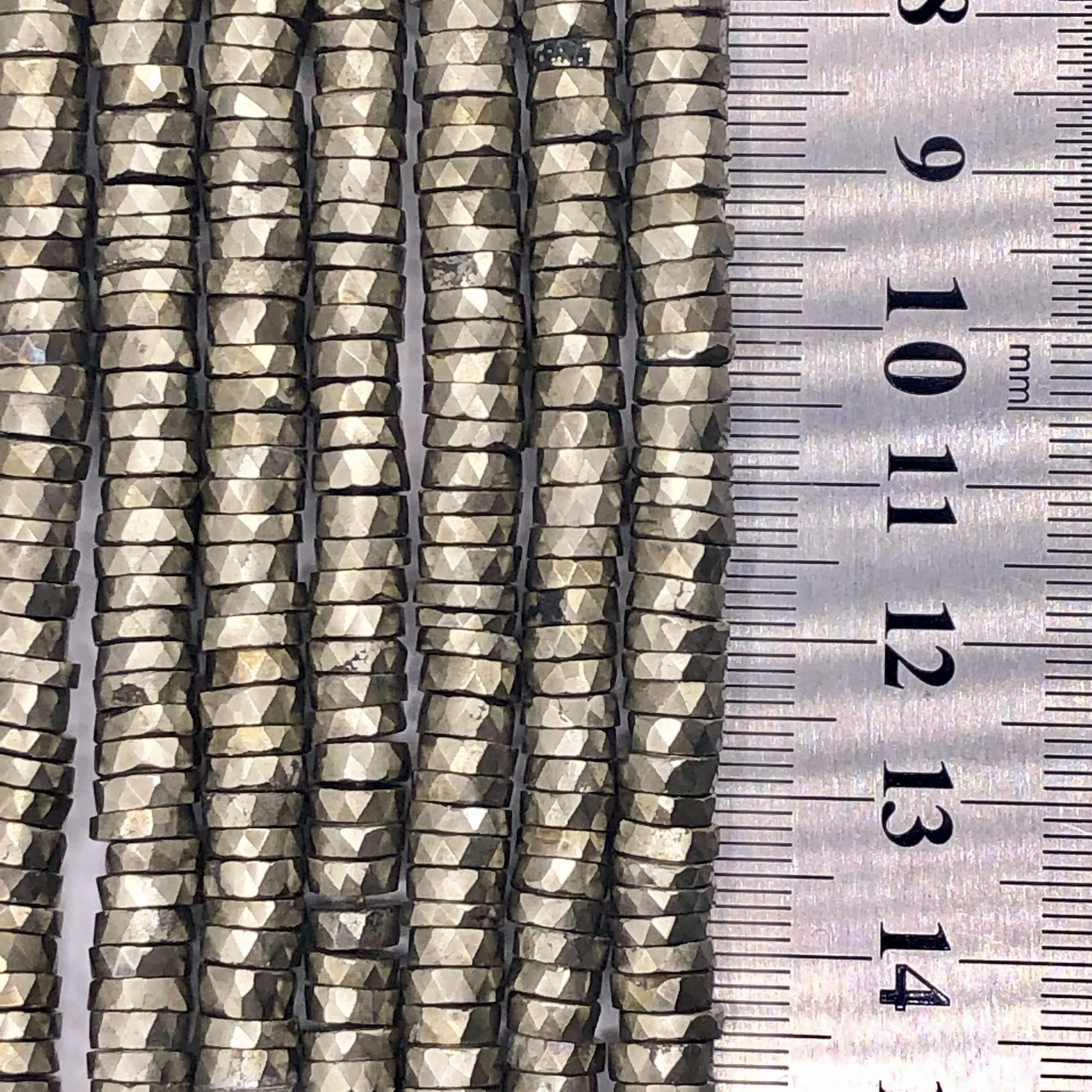 Heishi Pyrite Facettée 6-7mm(2)