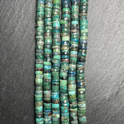Heishi Facettées en Chrysocolle 6mm(2)