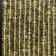 Heishi facettées Quartz-Citron 6-7mm
