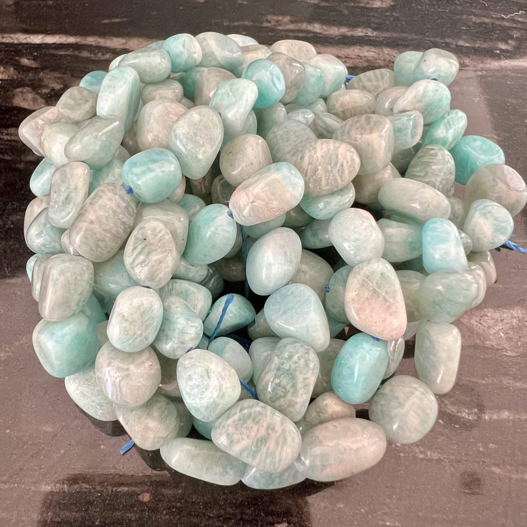 Pépites Amazonite 8-9mm