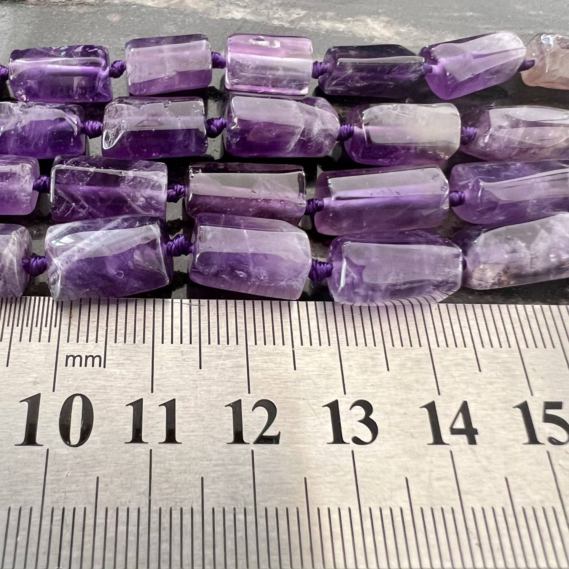 Tubes Améthyste 13x7mm