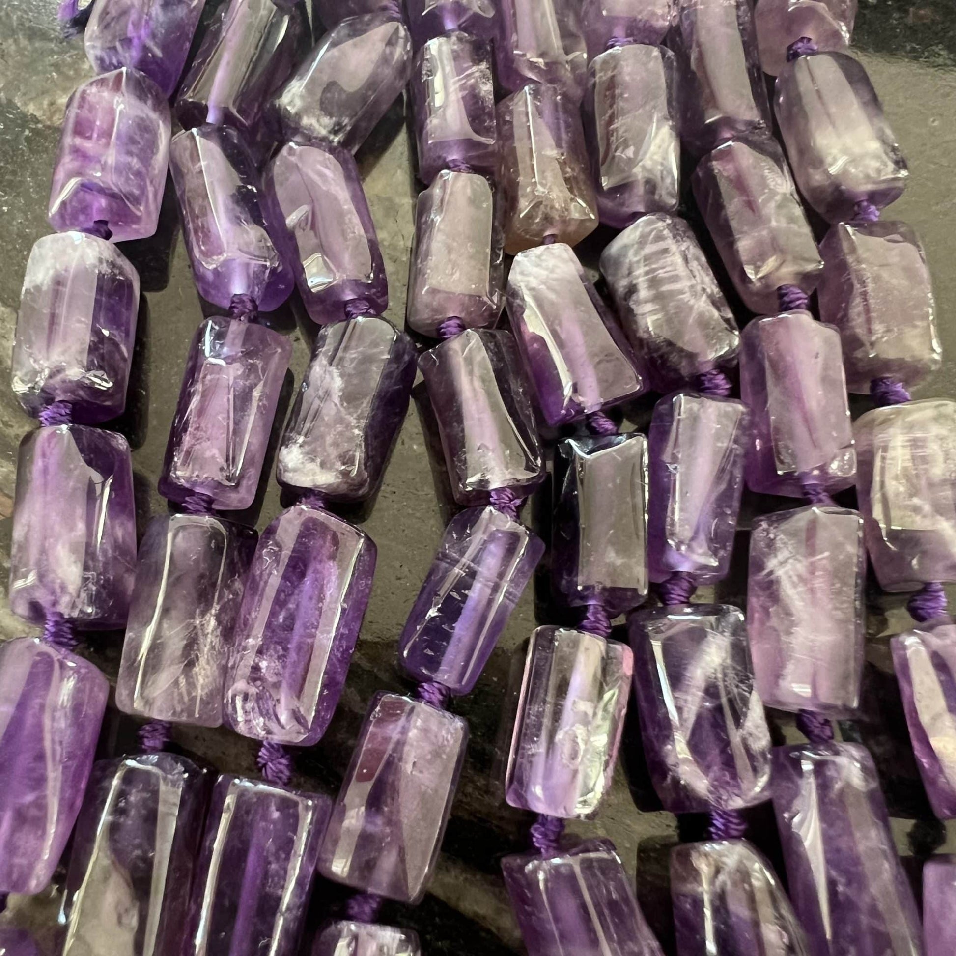 Tubes Améthyste 13x7mm