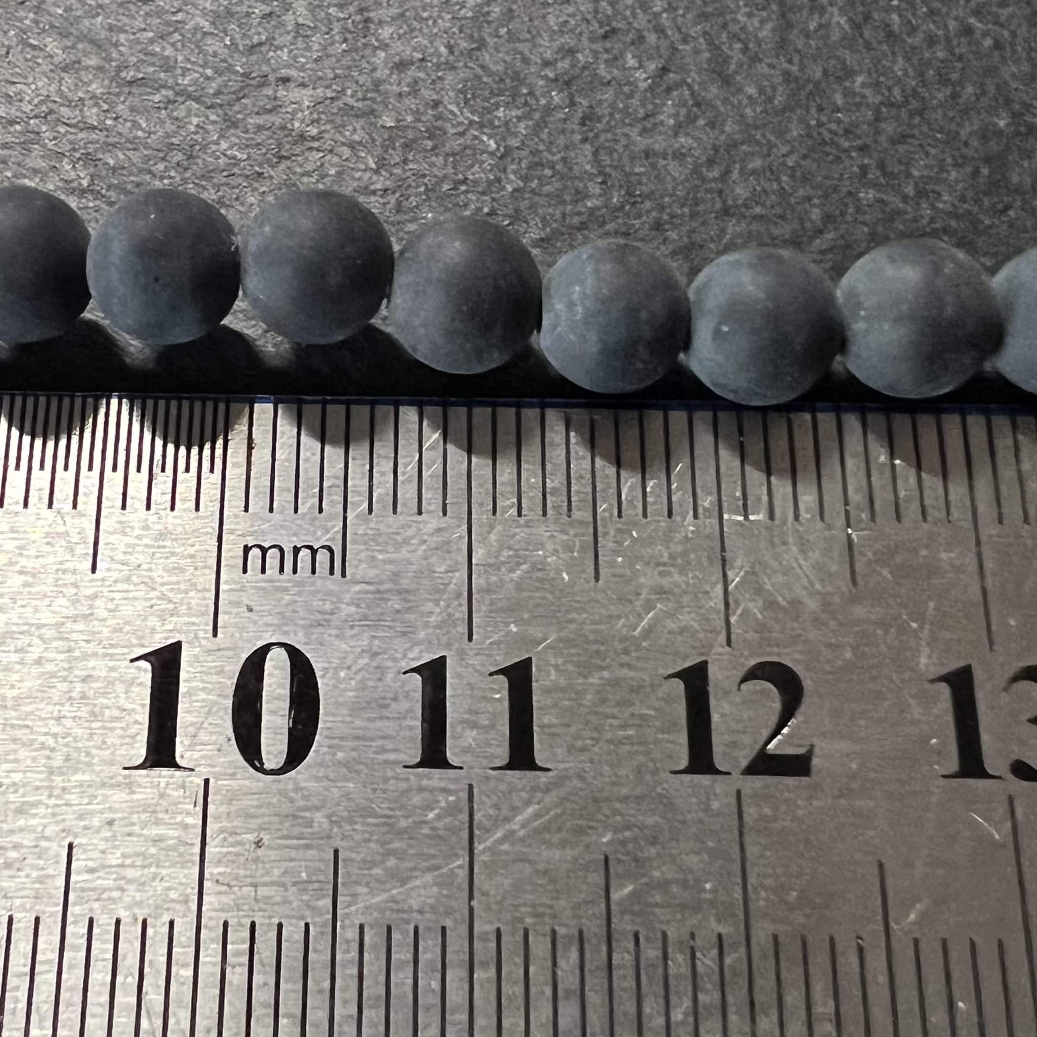 Agate Noire Mate 6mm