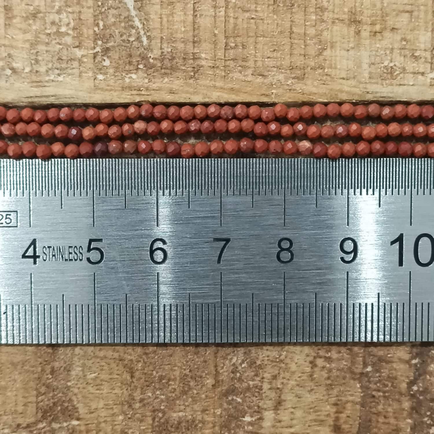 Jaspe Rouge Facetté 2mm 1