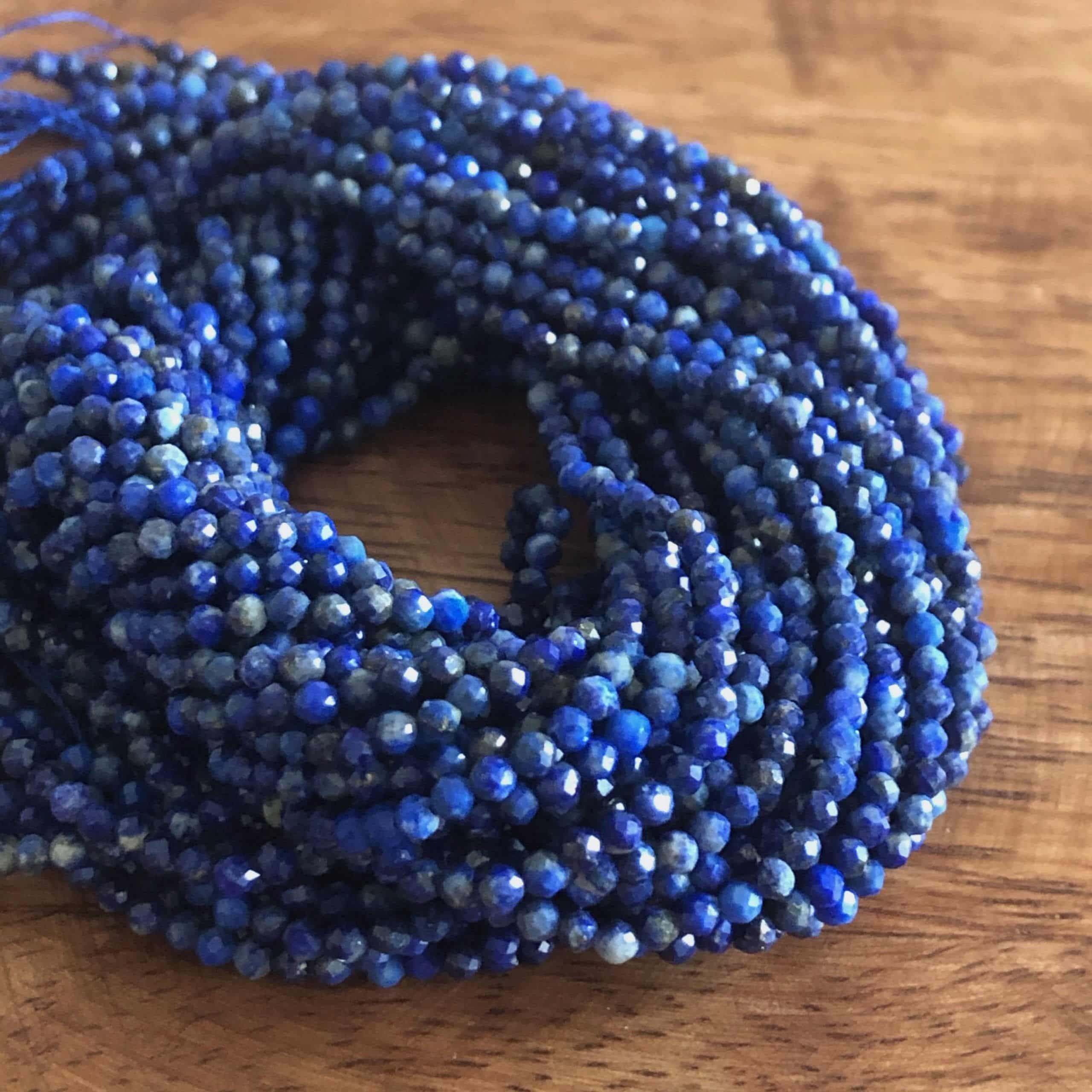 Lapis Lazuli Facetté 2mm N°2
