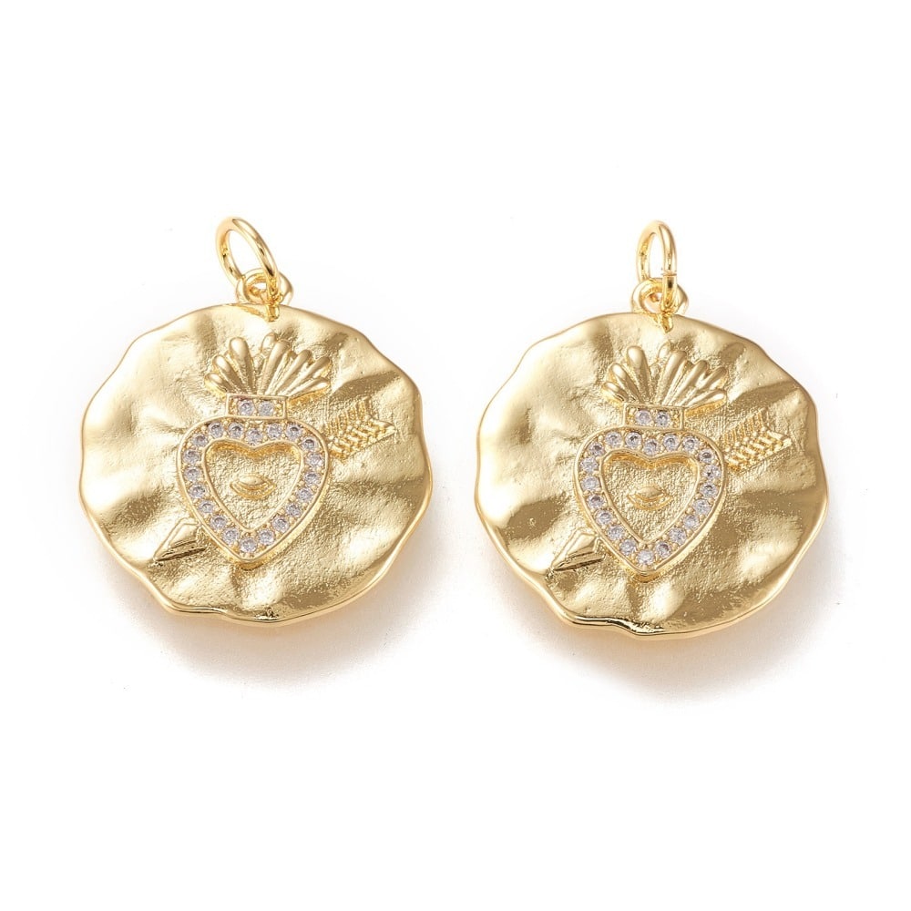 Médaille Coeur Or 19mm