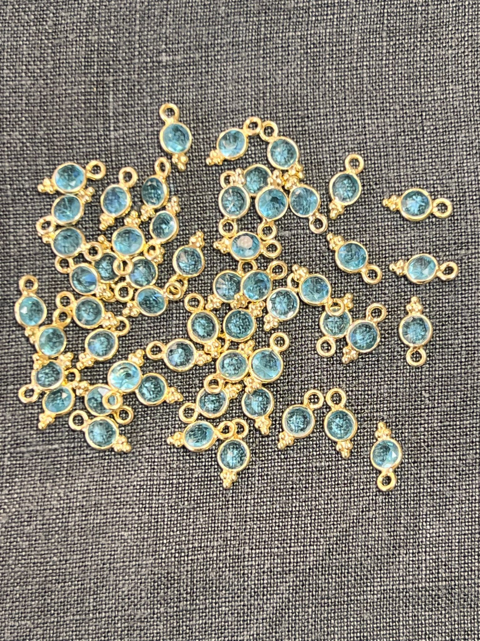 Mini breloque Quartz Bleu