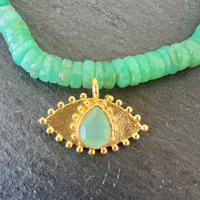 Nouveau Talisman Oeil Chrysoprase