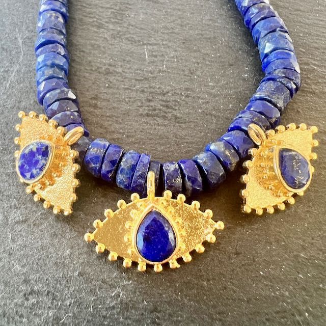 Nouveau Talisman Oeil Lapis Lazuli