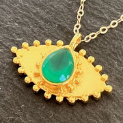 Nouveau Talisman Oeil Onyx Vert 2
