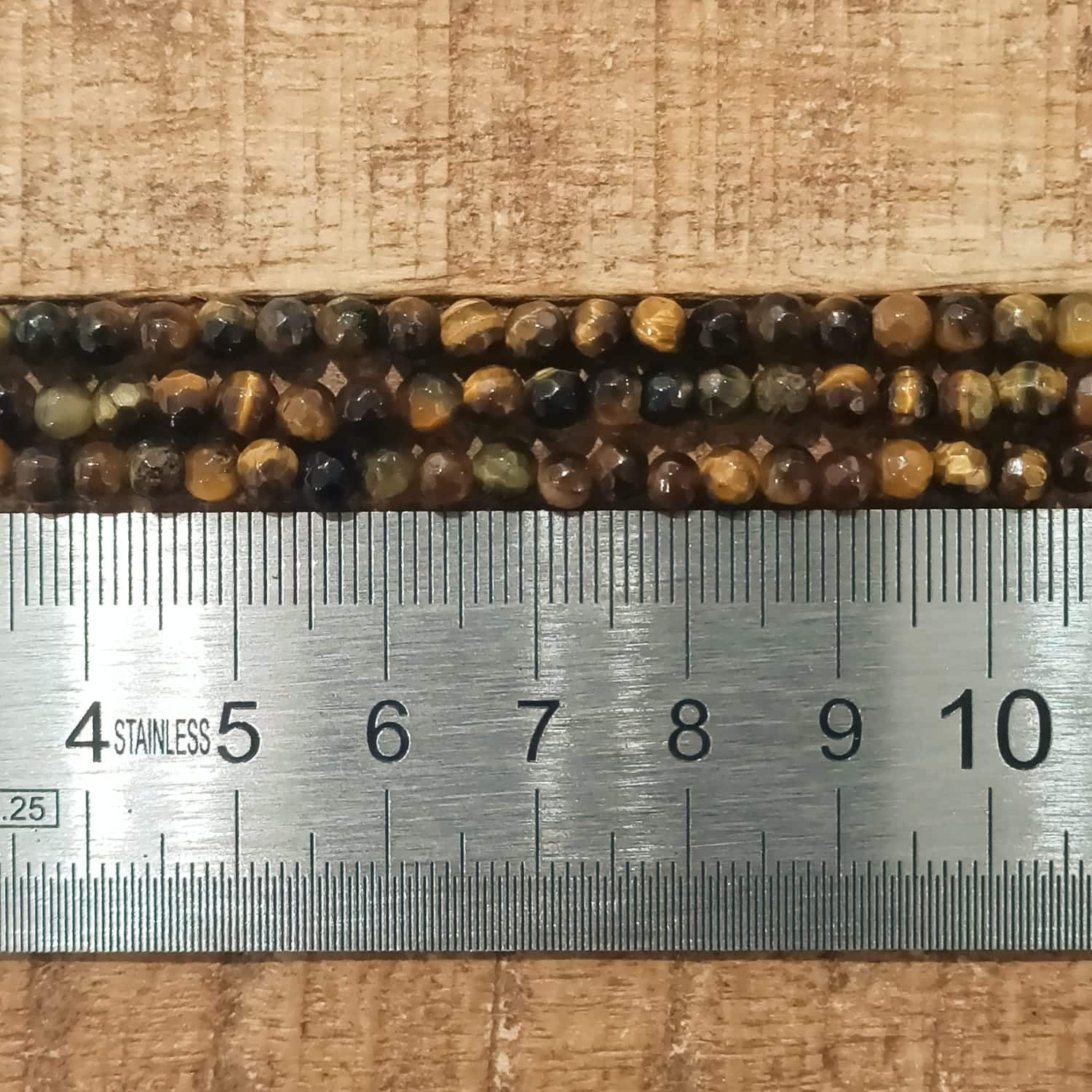 Oeil de Tigre Facetté 4mm 1