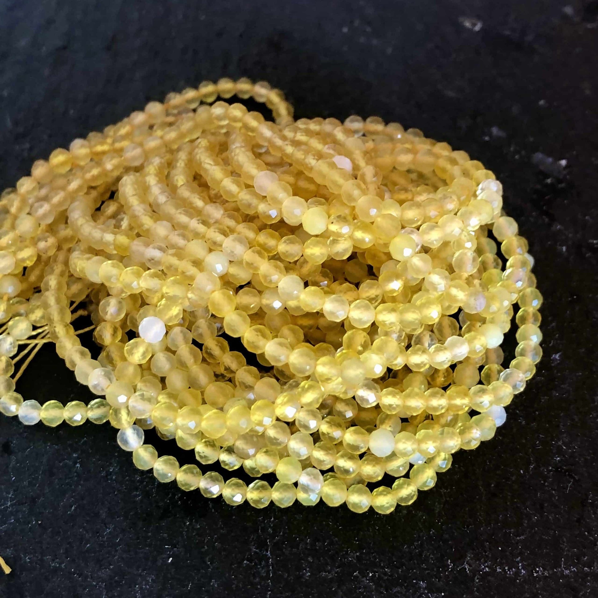 Opale jaune Facettée 3mm