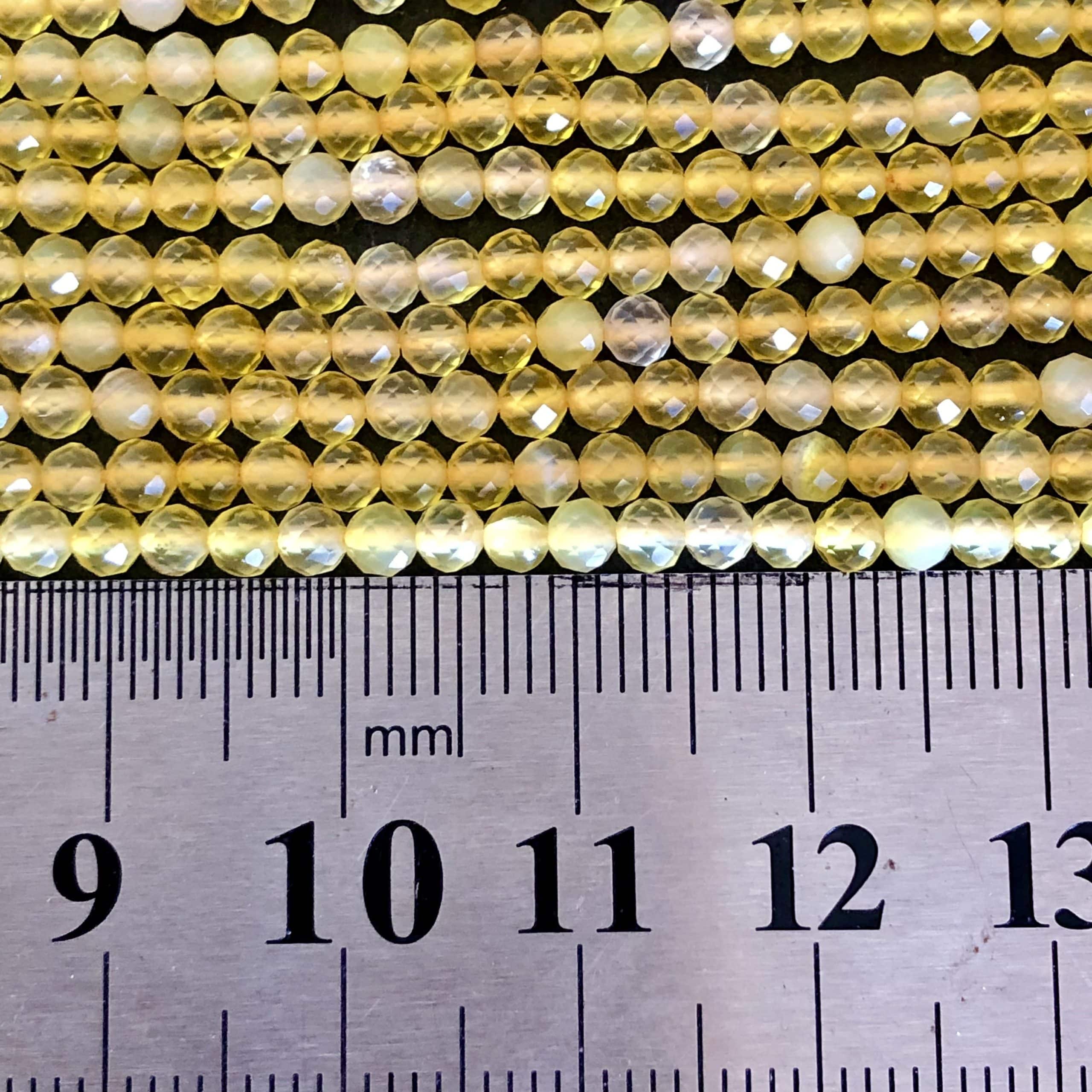 Opale jaune Facettée 3mm 1