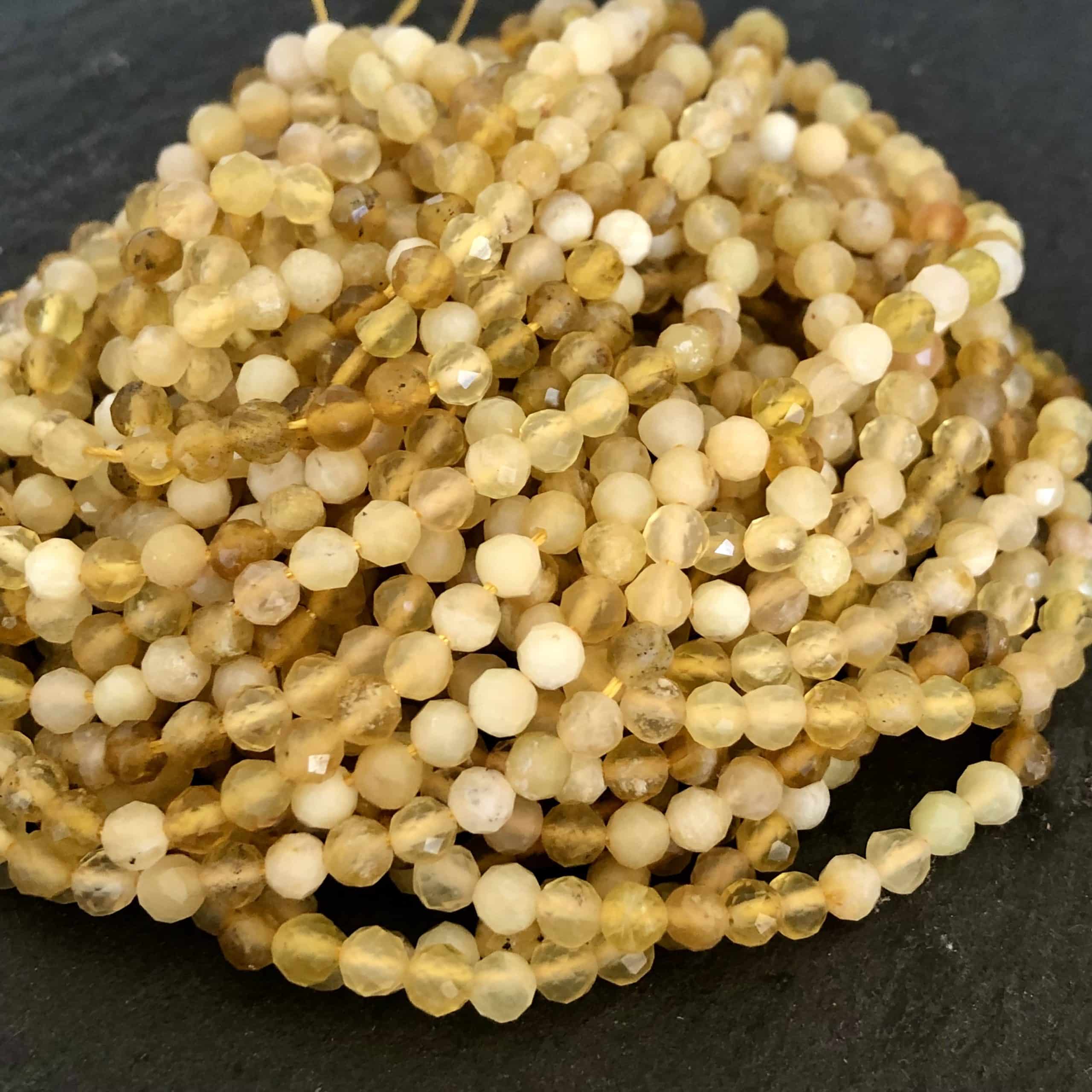 Opale jaune Facettée 3mm(1) 1