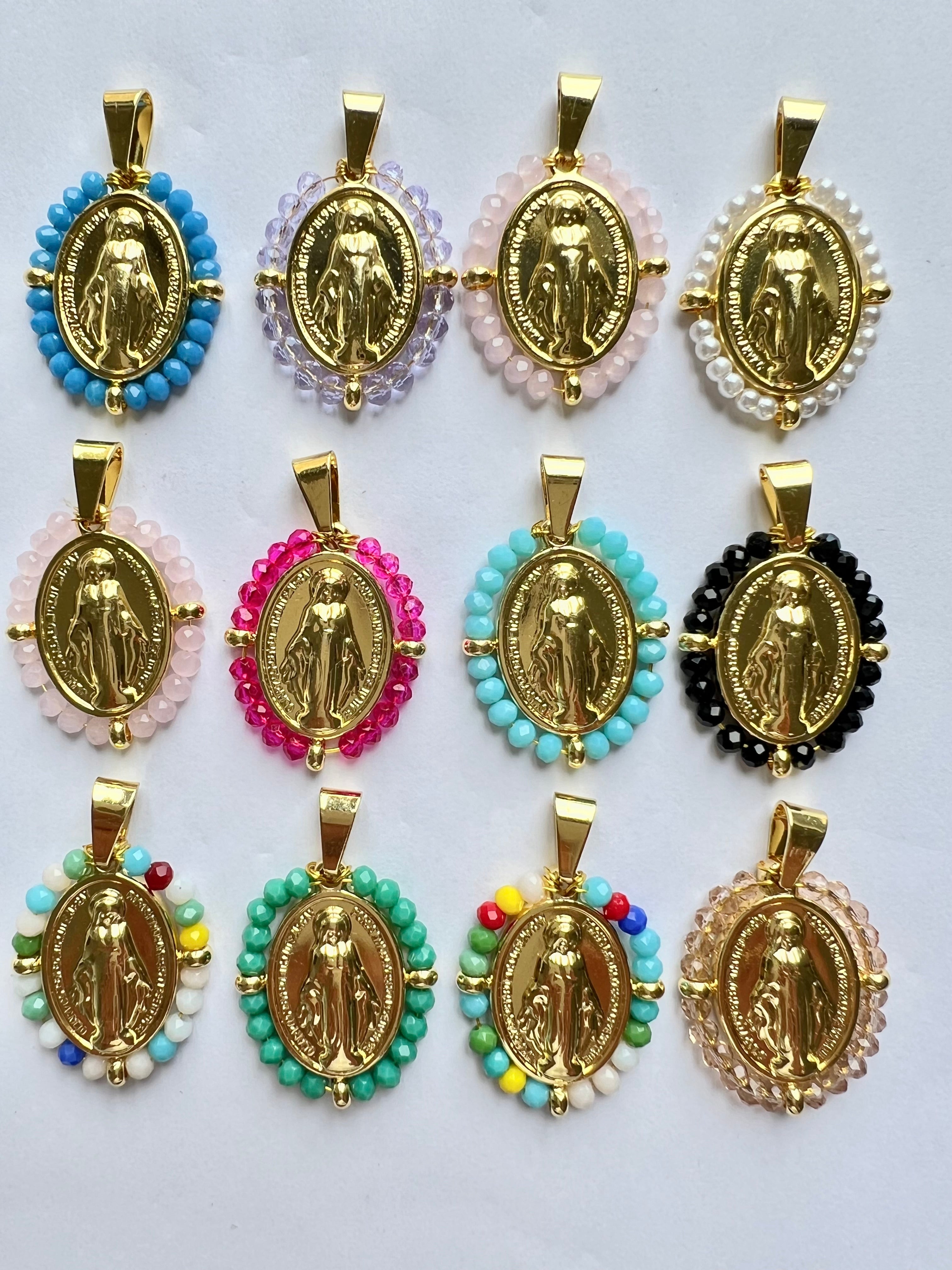 Pendentif Maria en Acier Inoxydable

