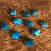Perle Carrée en Apatite 8x8mm