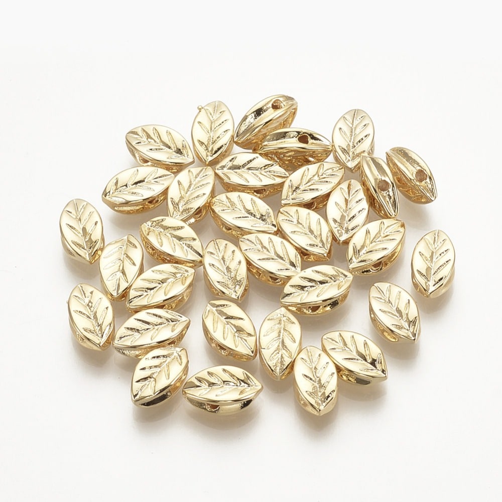 Perle Feuille 7x5mm