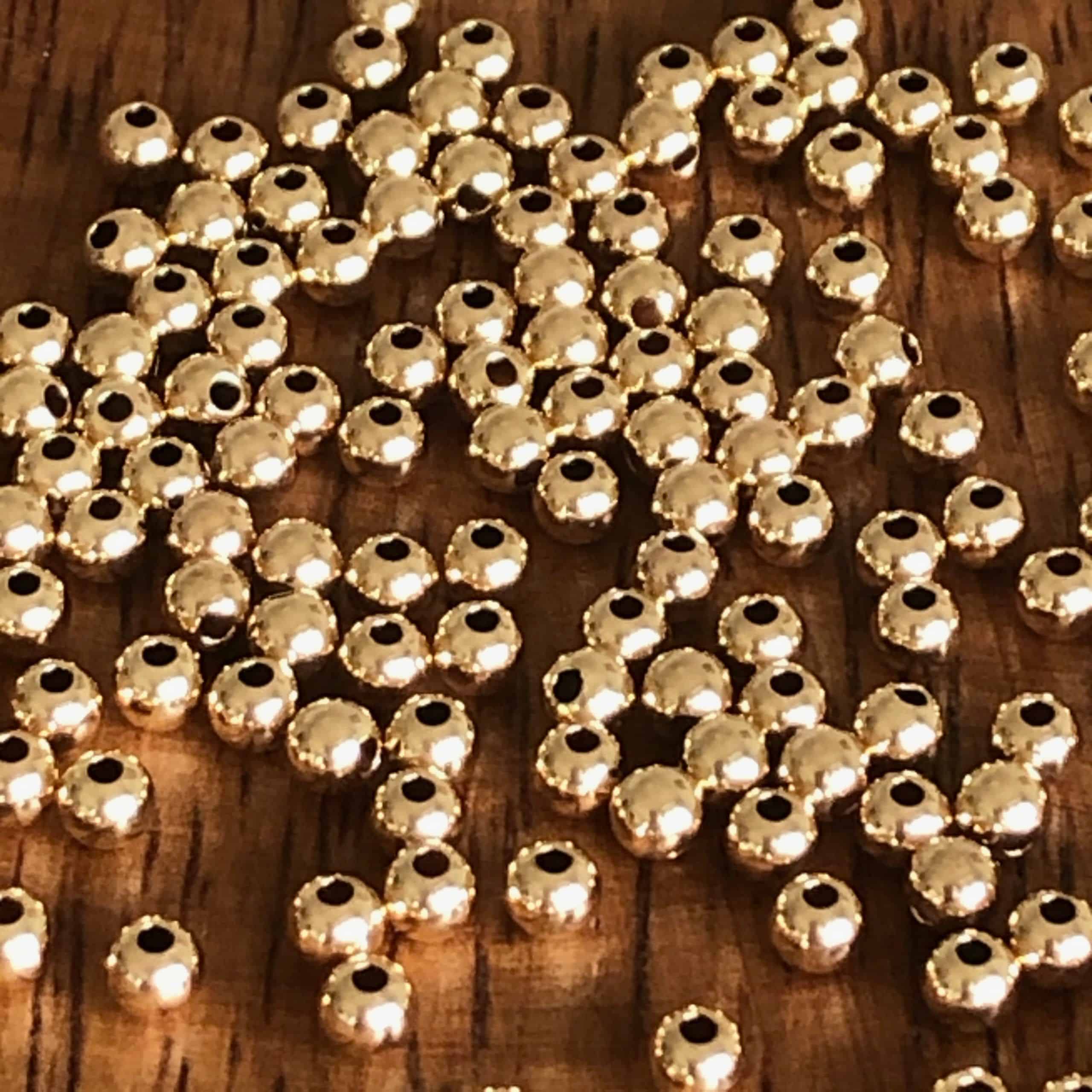 Perle Rondes 3mm en Gold Filled 1