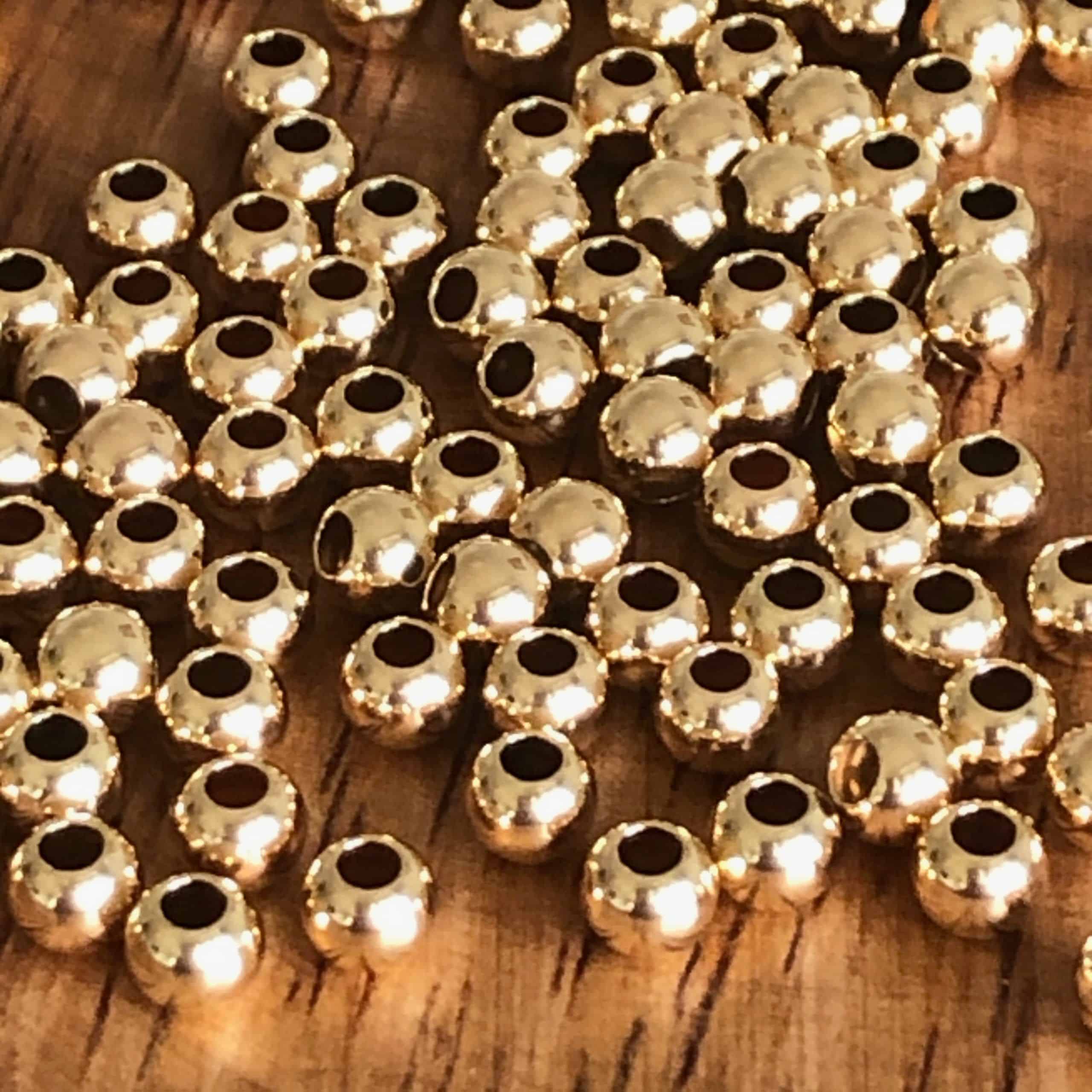 Perle Rondes 4mm en Gold Filled