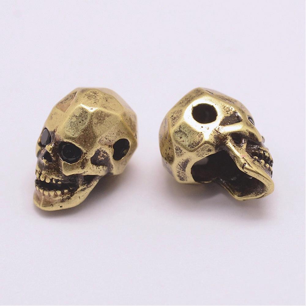 Perle "Tête de Mort" Bronze