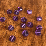 Perle carrée en Améthyste 6x6mm