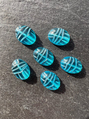 Perle scarabée quartz bleu