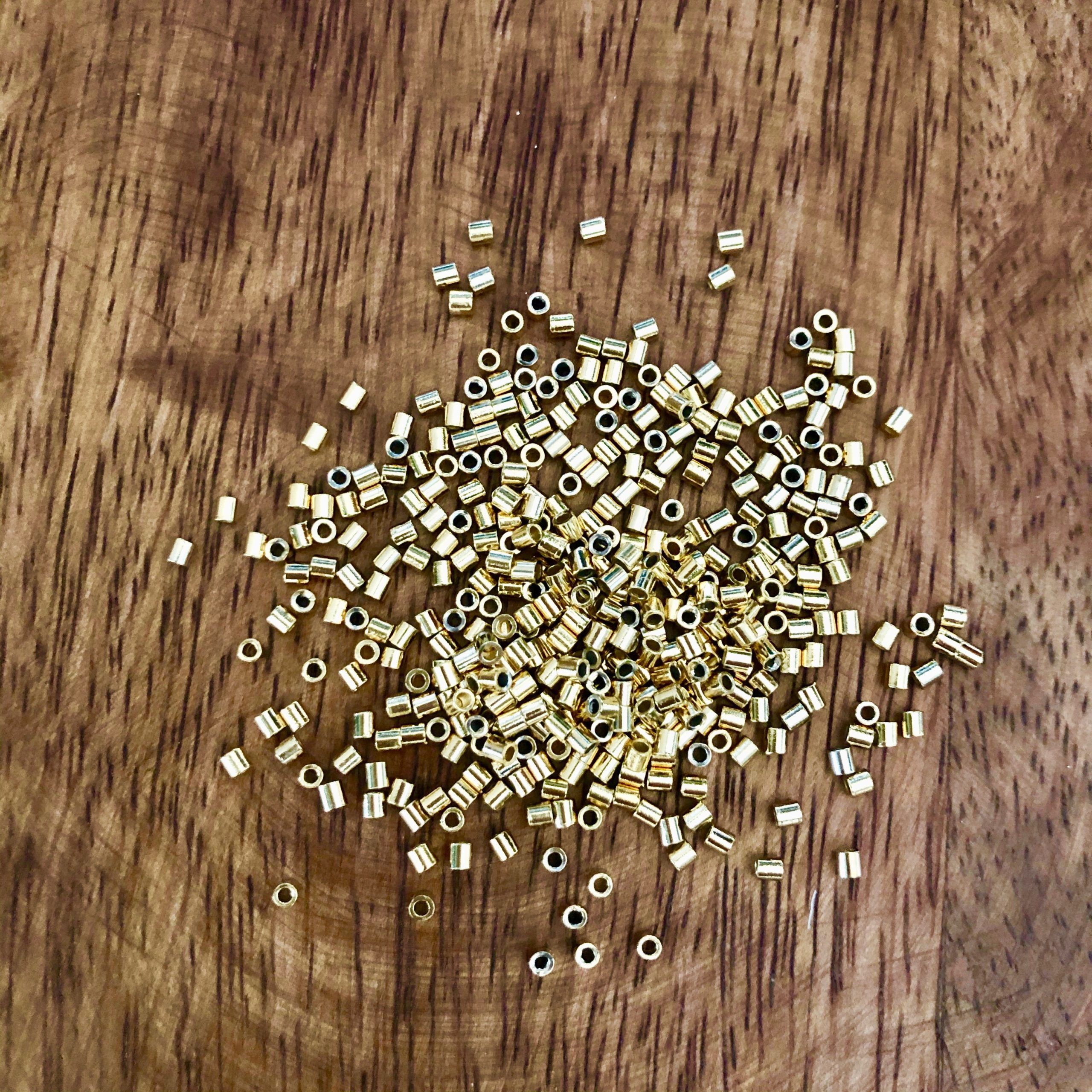 Perles à écraser Or 2x2mm
