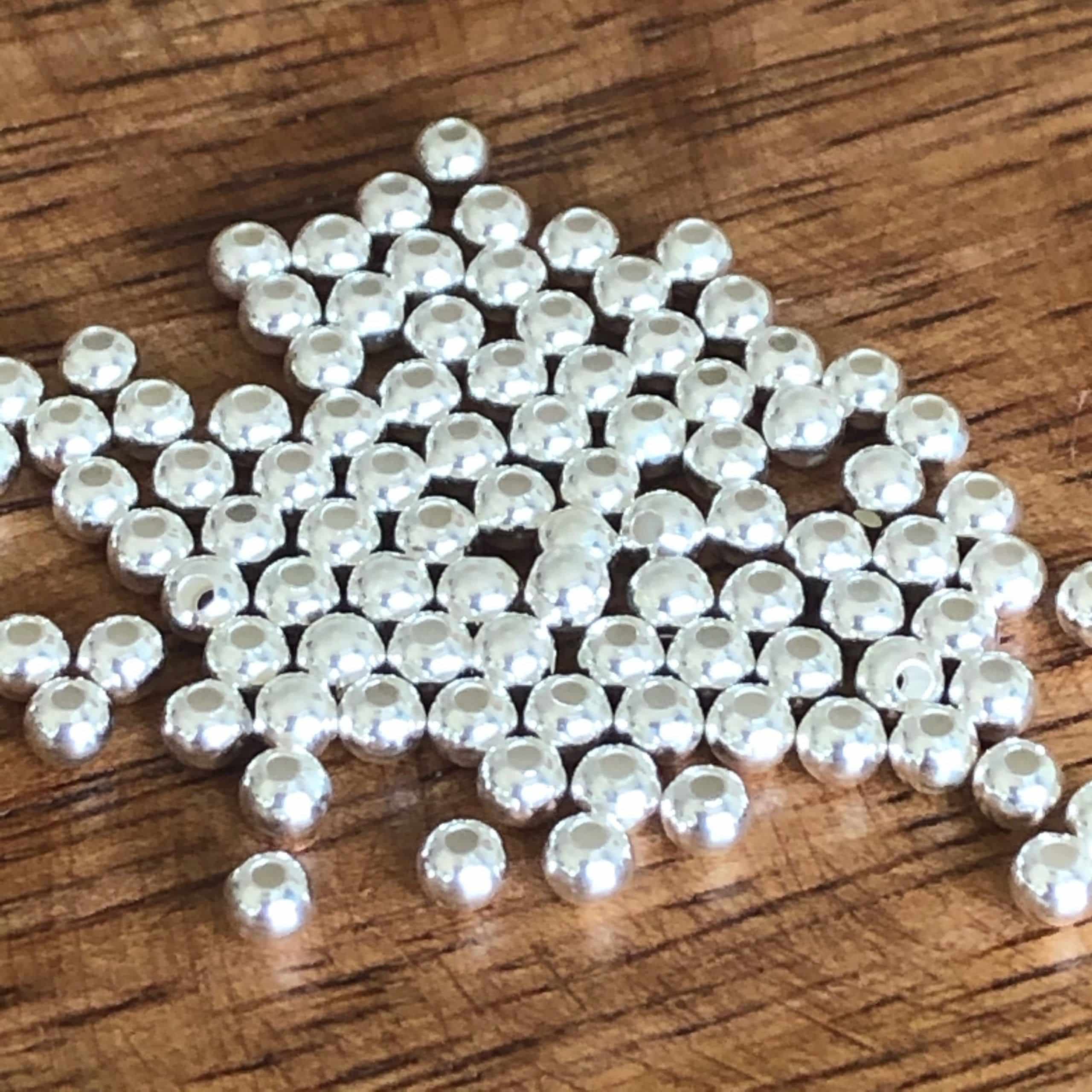 Perles rondes en Argent 3mm