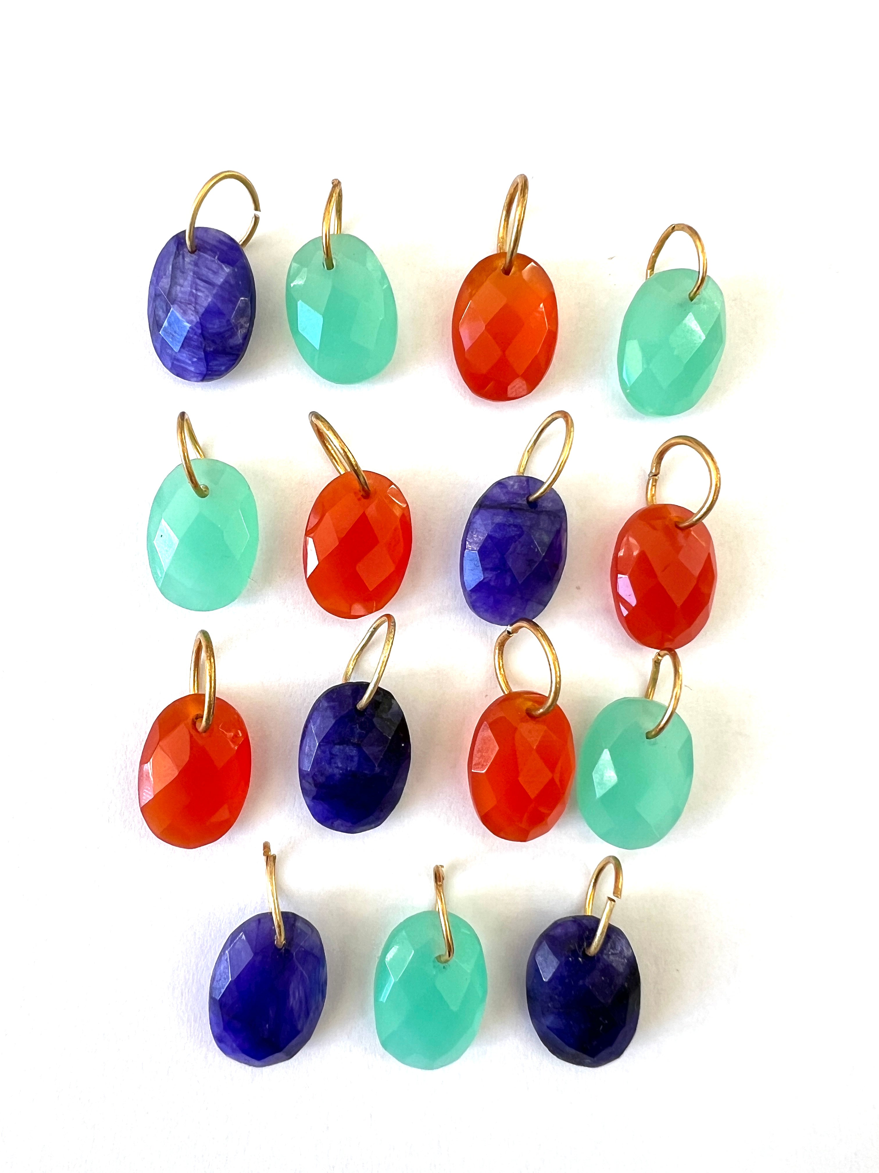 Petit Pendentif Ovale Facetté