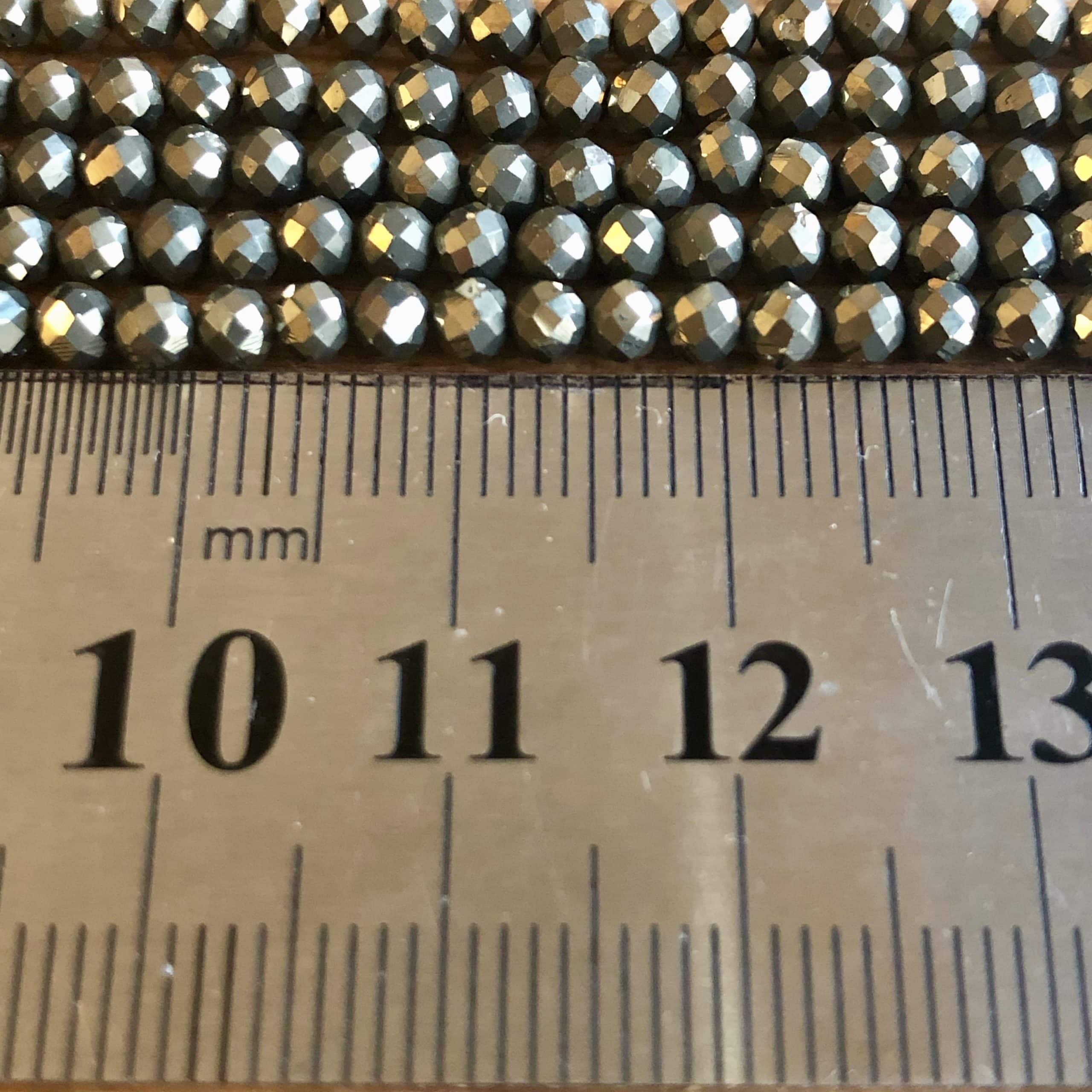 Pyrite Facettée 3mm (1) 2