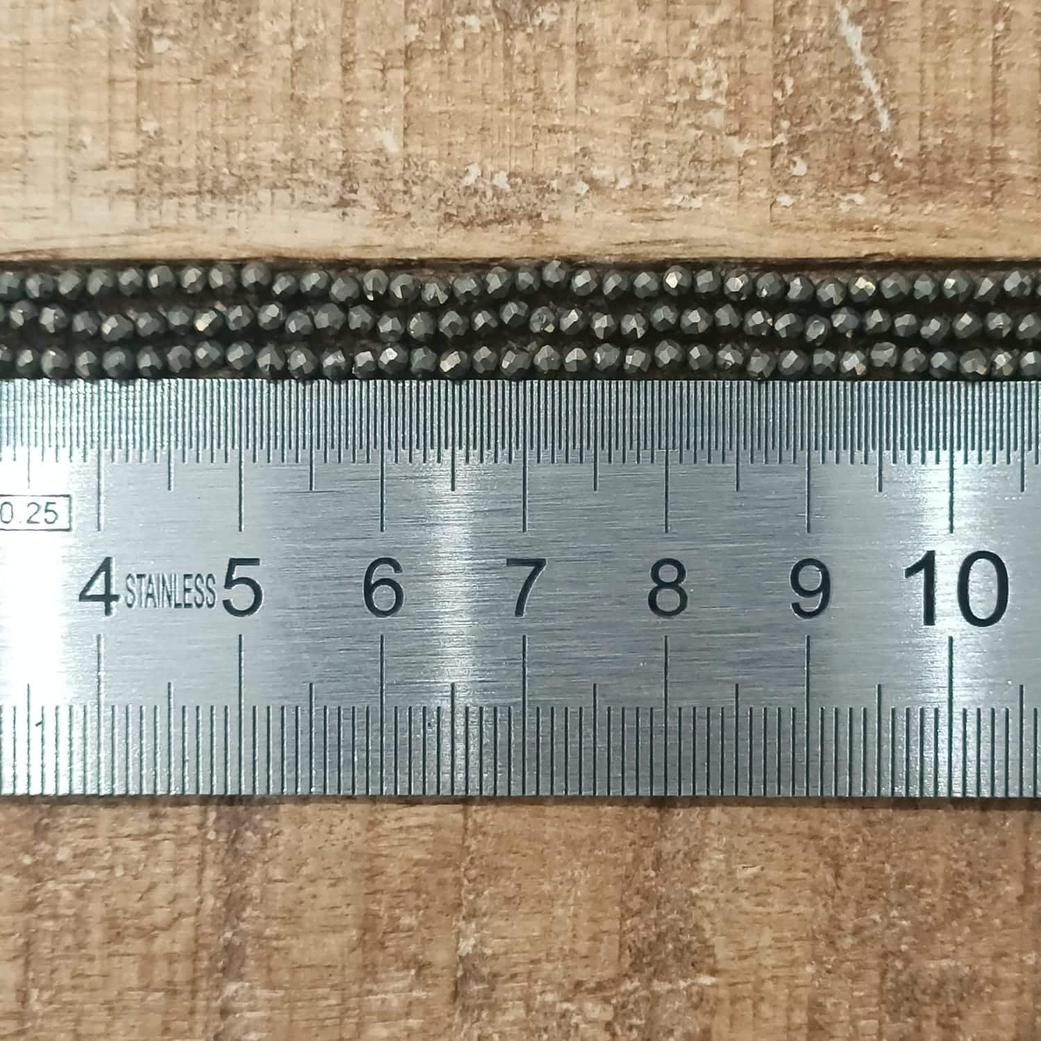 Pyrite Facettée 2mm (1) 1