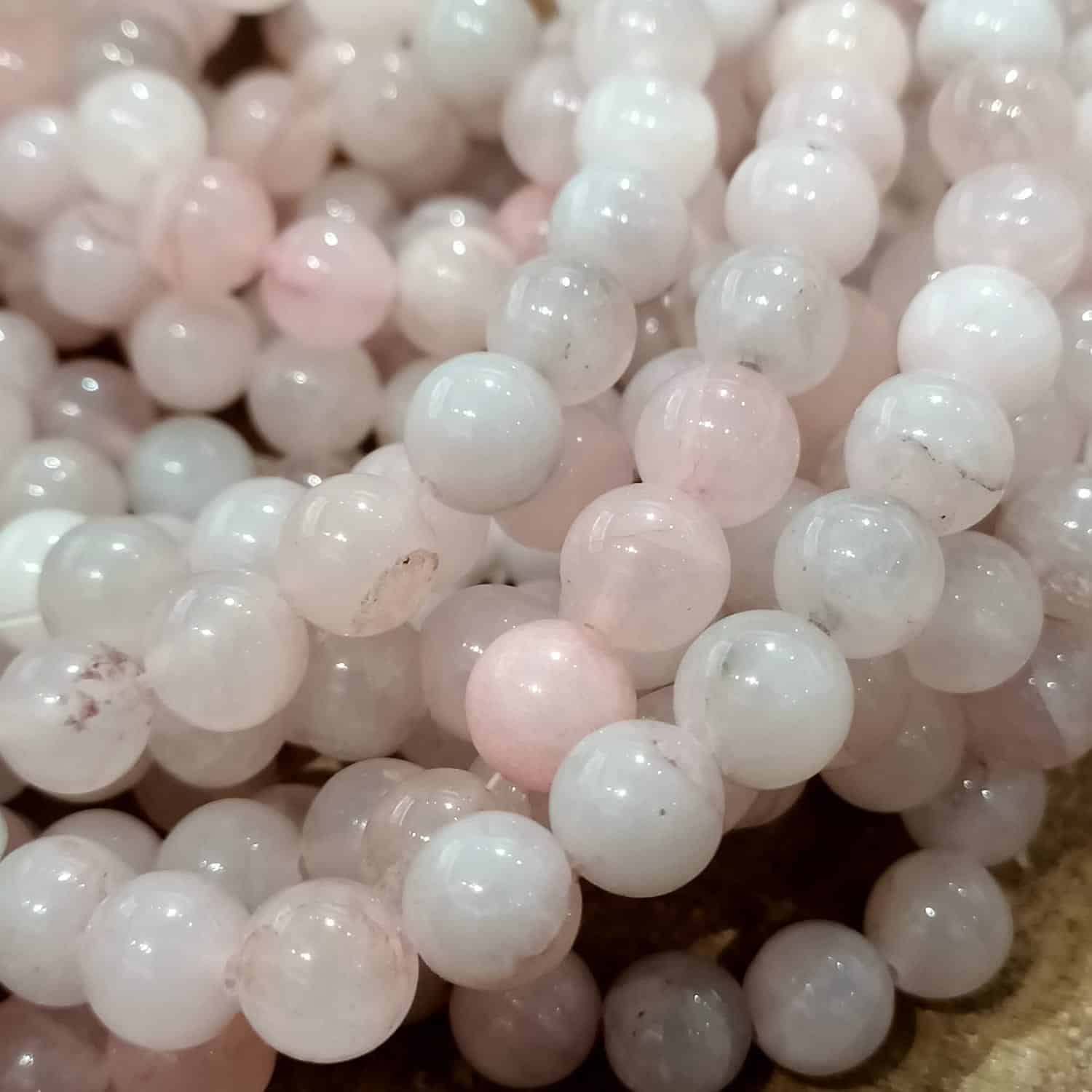 Quartz rose 8mm