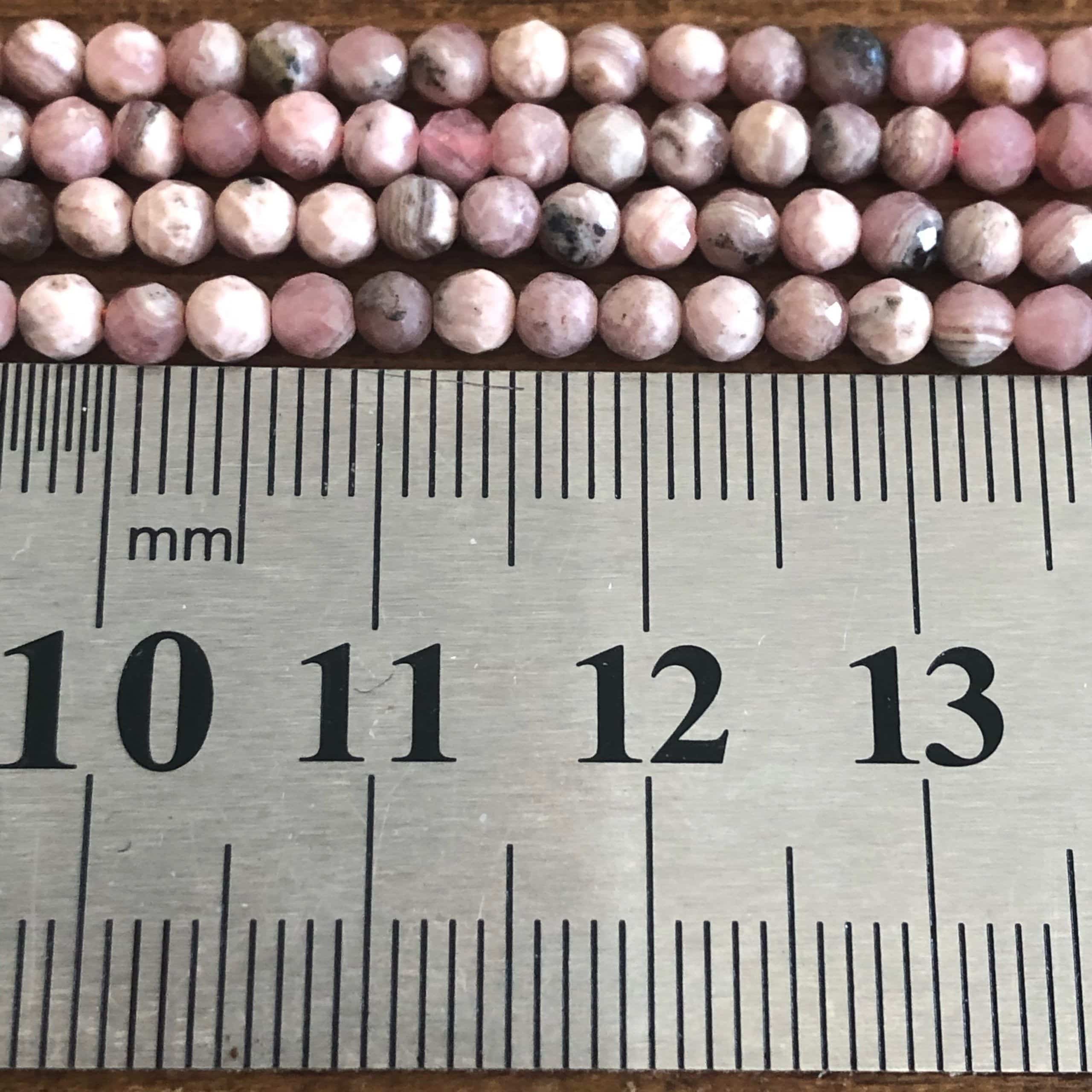Rhodochrosite Facettée 3mm 1