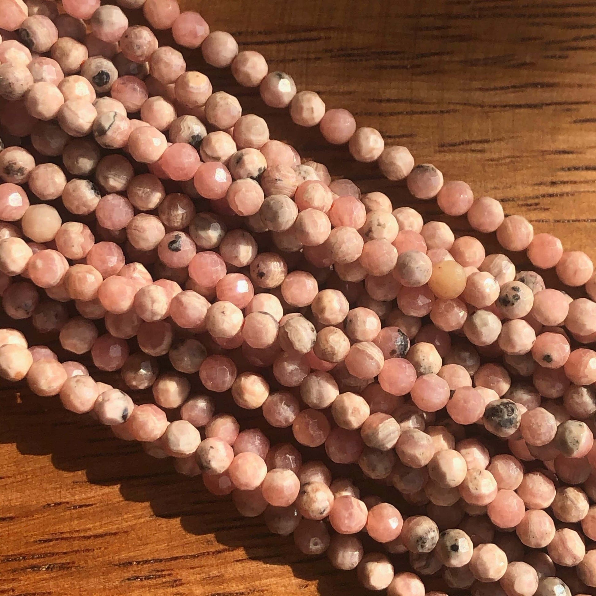 Rhodochrosite Facettée 3mm 2