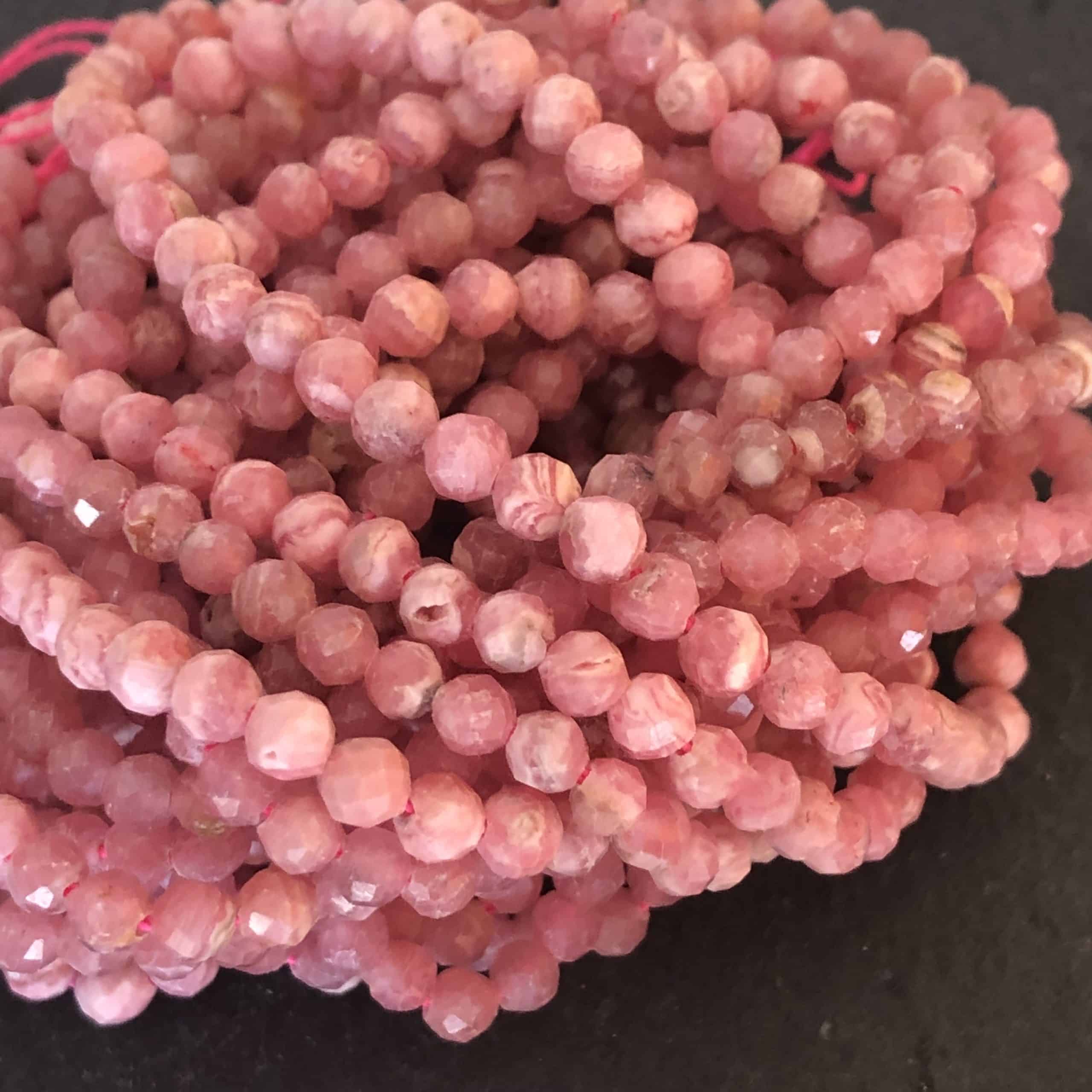 Rhodochrosite Facettée 4mm