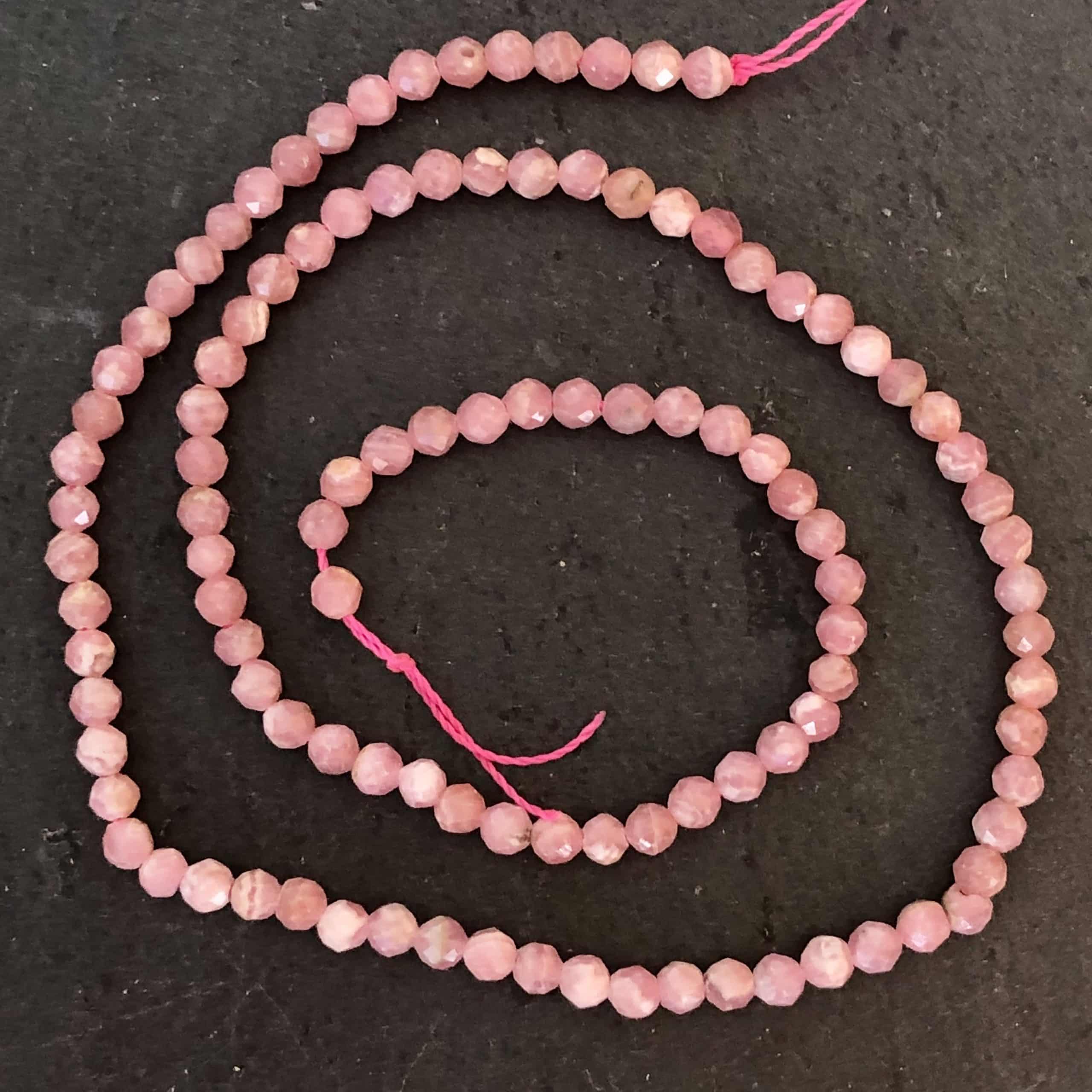 Rhodochrosite Facettée 4mm 1