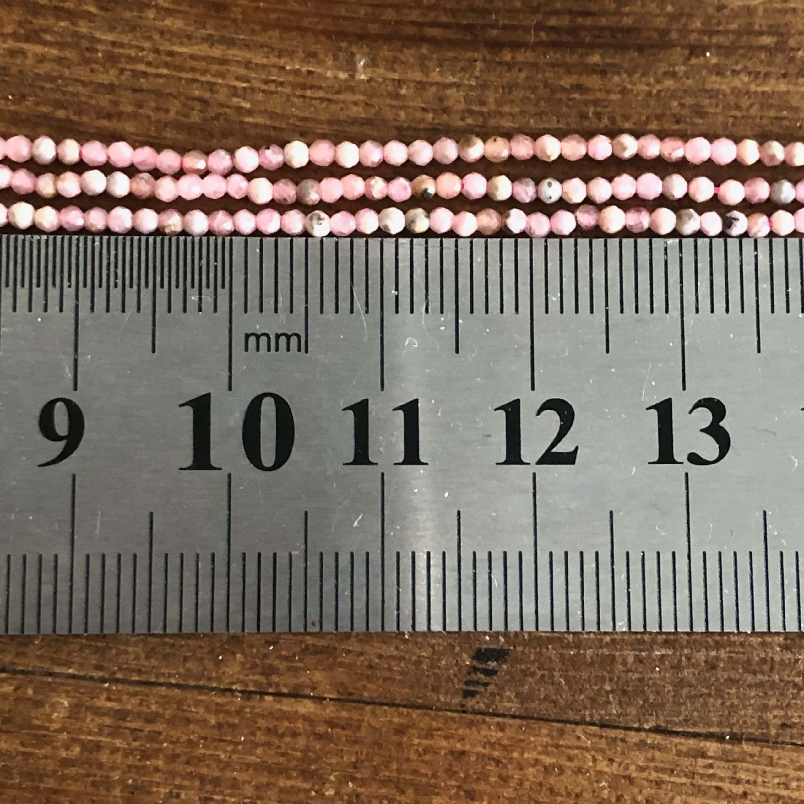 Rhodochrosite facetté 2mm 1