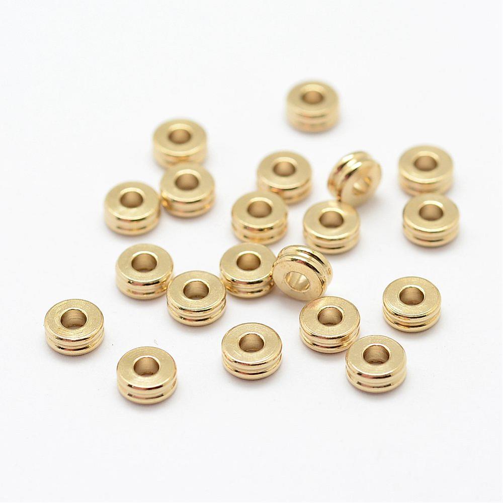 Rondelle double en laiton 6mm x10 1